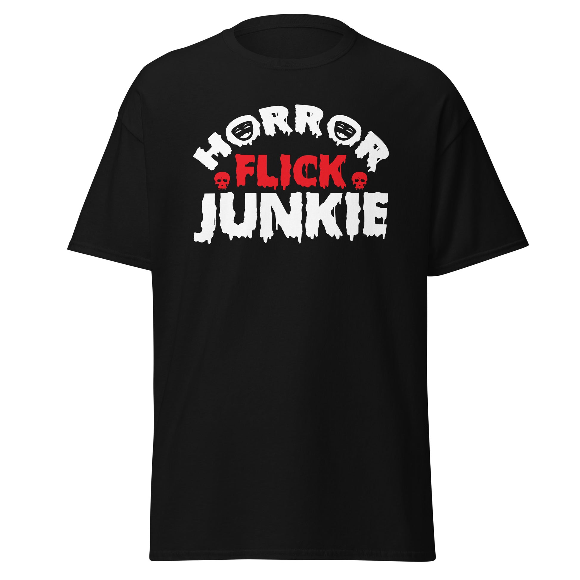 Horror flick junkie - Halloween Shirt