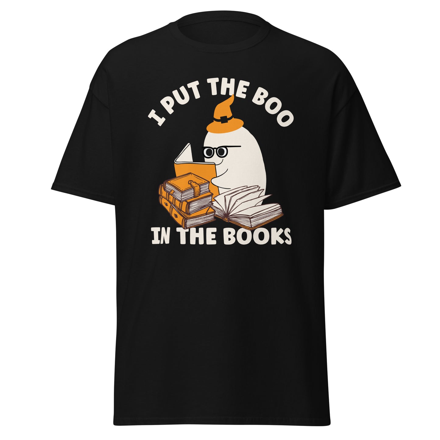 I Put the Boo In The Books boo, Halloween Soft Style T-Shirt