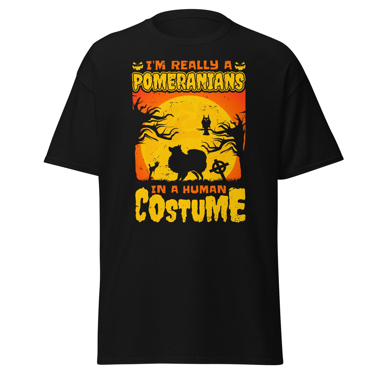 Soy realmente un POMERANIANS en un disfraz humano, camiseta de estilo suave de Halloween