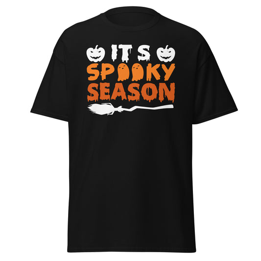 Su temporada espeluznante, camiseta de algodón pesado de estilo suave con diseño de Halloween