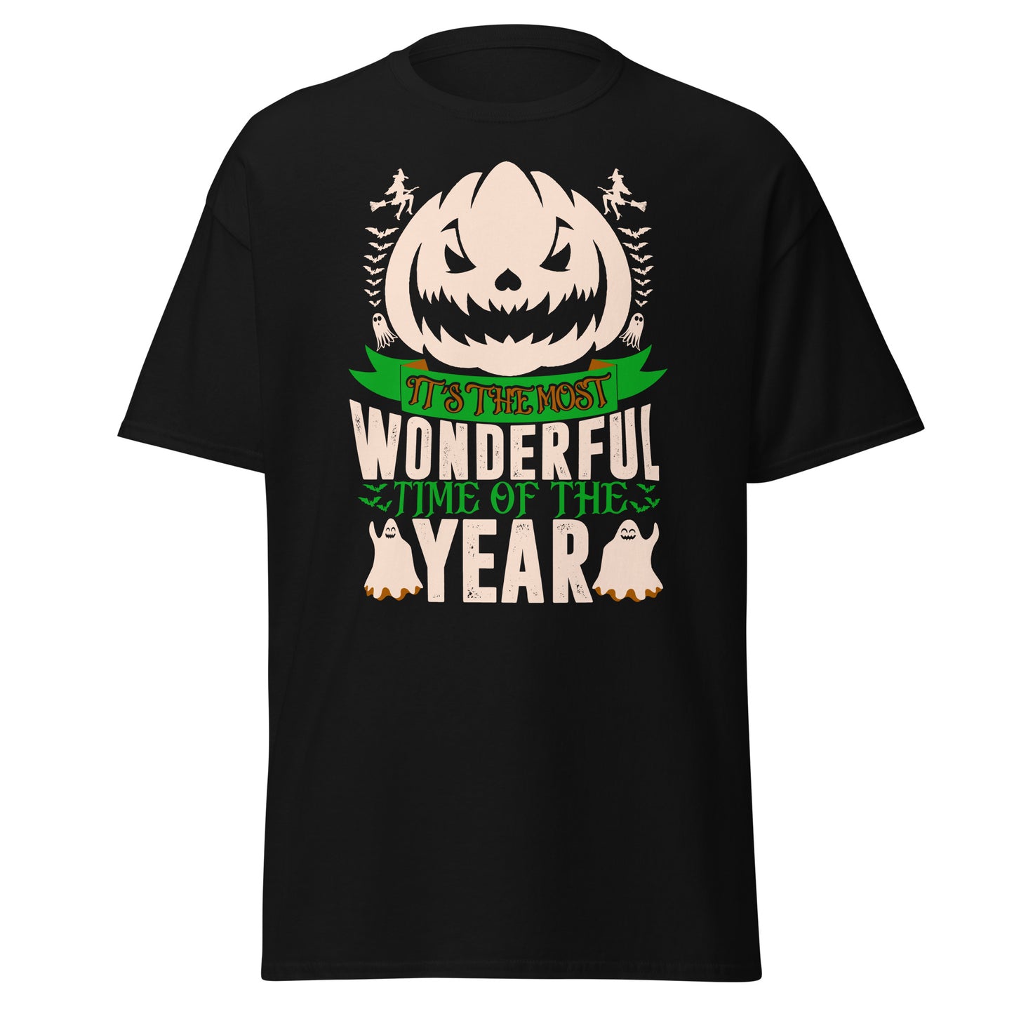 ES LA ÉPOCA MÁS MARAVILLOSA DEL AÑO, Camiseta de algodón pesado de estilo suave con diseño de Halloween