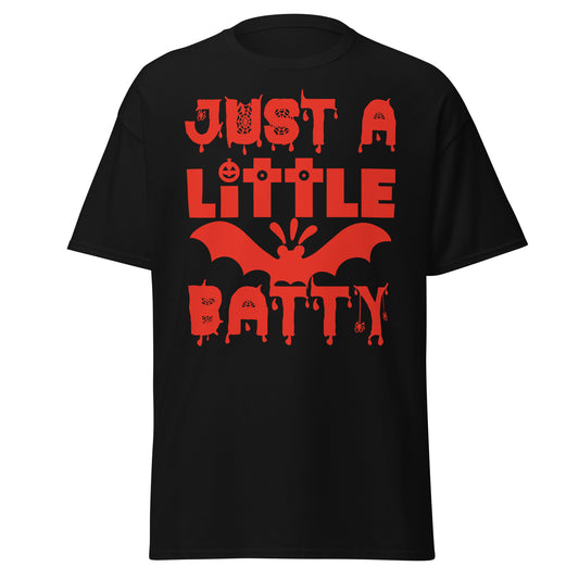 Just A Little Batty, weiches T-Shirt aus schwerer Baumwolle im Halloween-Design