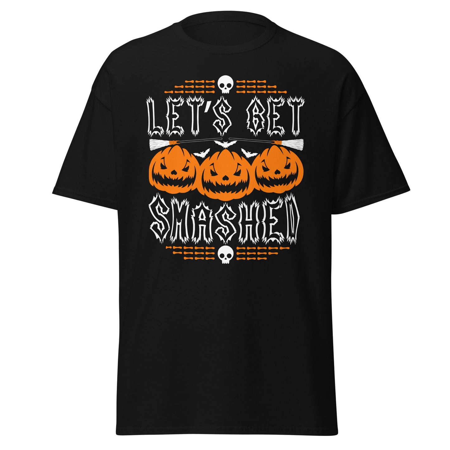 LET'S GET SMASHED, weiches T-Shirt aus schwerer Baumwolle im Halloween-Design