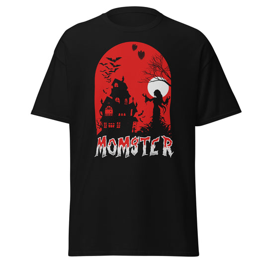 MOMSTER, Halloween-Design, weiches T-Shirt aus schwerer Baumwolle