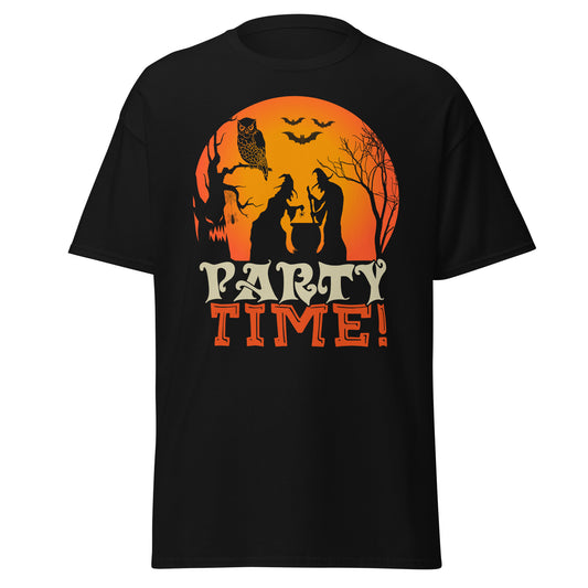 ¡TIEMPO DE FIESTA! , Camiseta de algodón pesado de estilo suave con diseño de Halloween