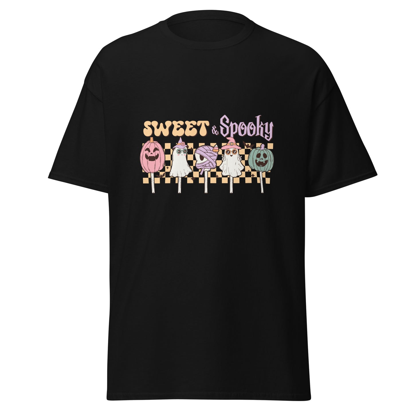 Sweet & Spooky , Halloween Design Soft Style Heavy Cotton T-Shirt