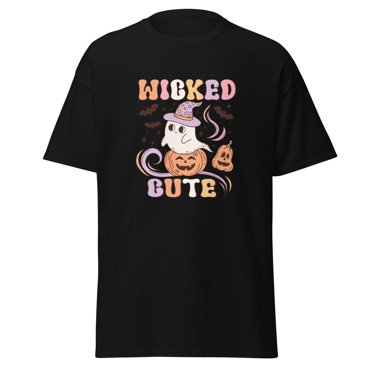 Wicked Cute, camiseta de algodón pesado de estilo suave con diseño de Halloween