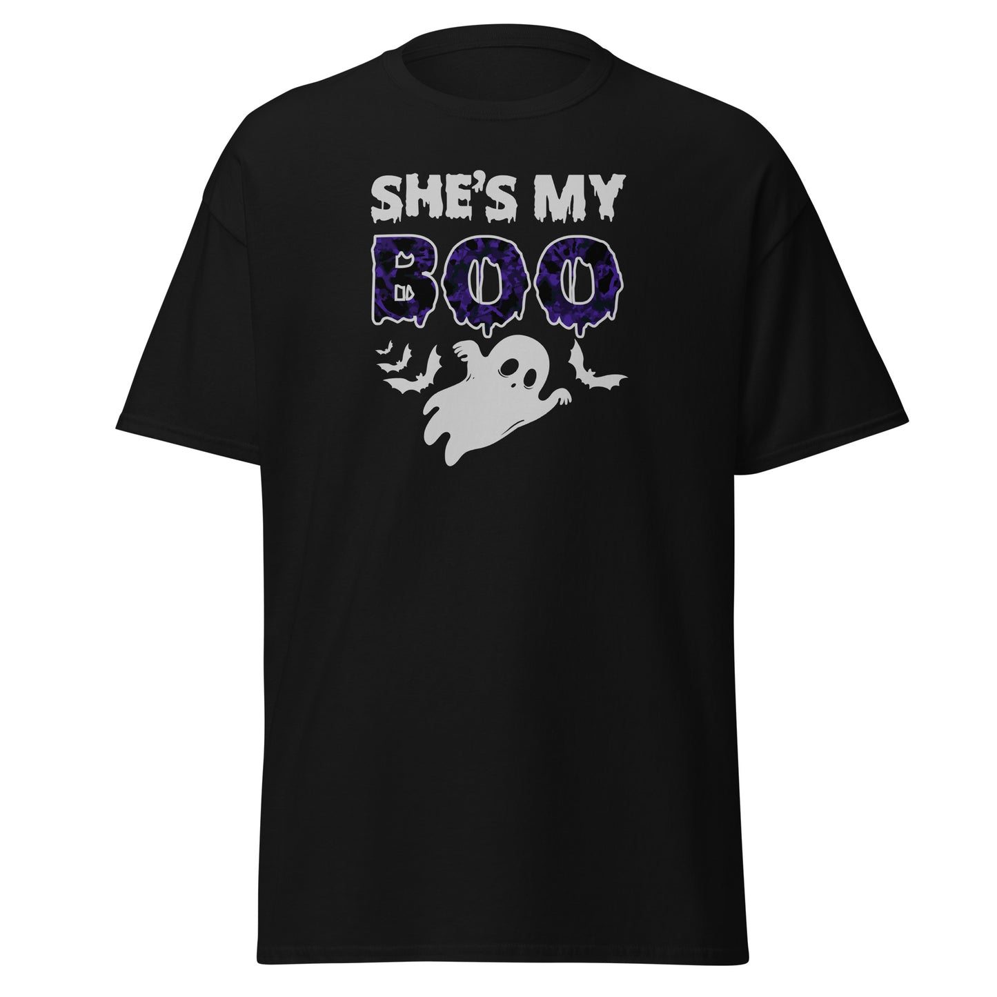 She's My Boo, Halloween-Design, weiches T-Shirt aus schwerer Baumwolle