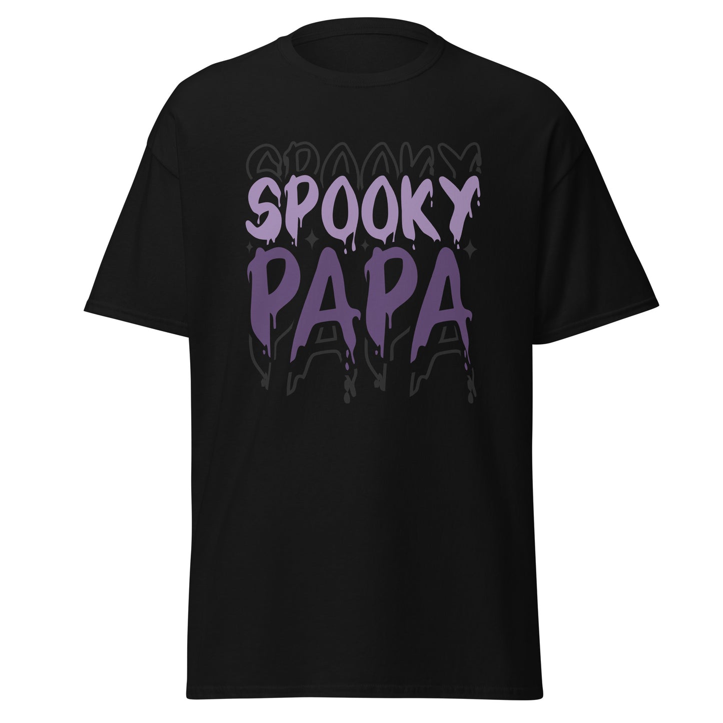 SPOOKY PAPA , Halloween Design Soft Style Heavy Cotton T-Shirt