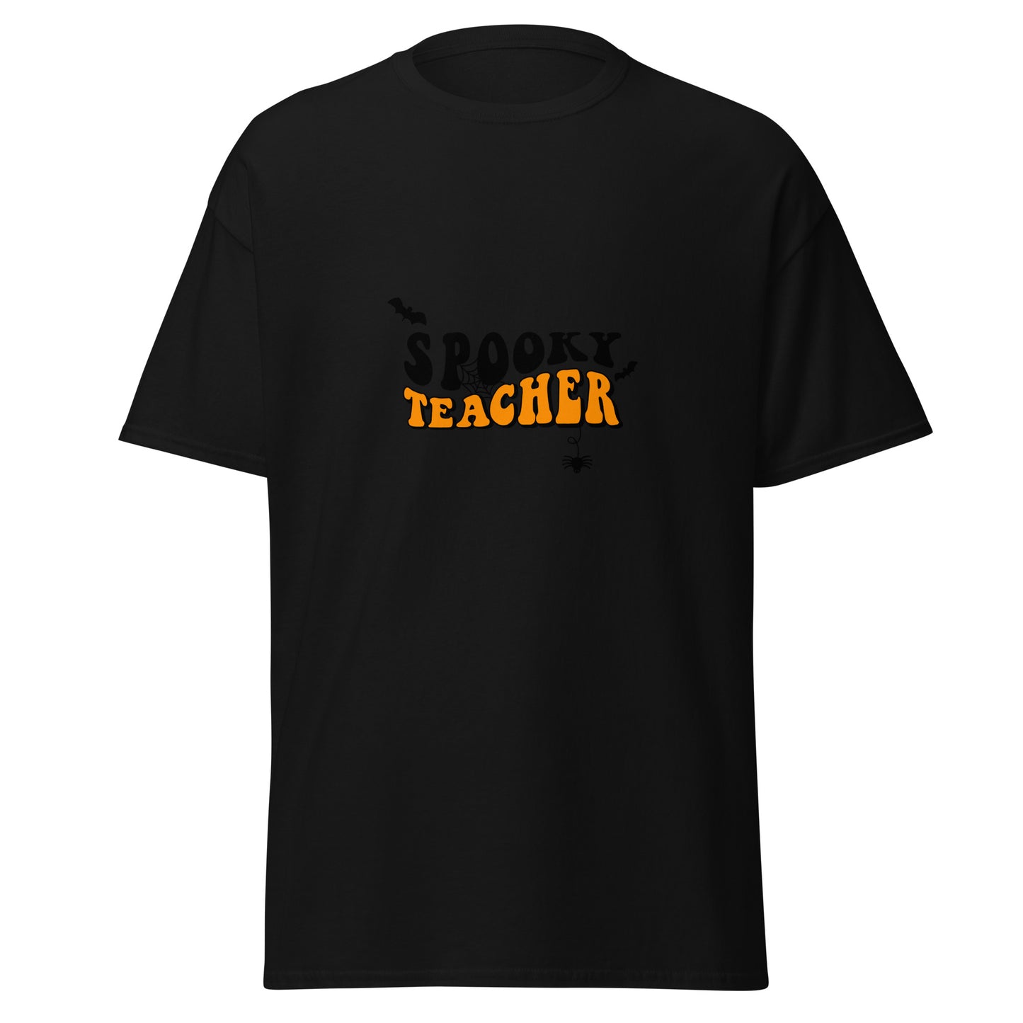 SPOOKY TEACHER, Camiseta de algodón pesado de estilo suave con diseño de Halloween