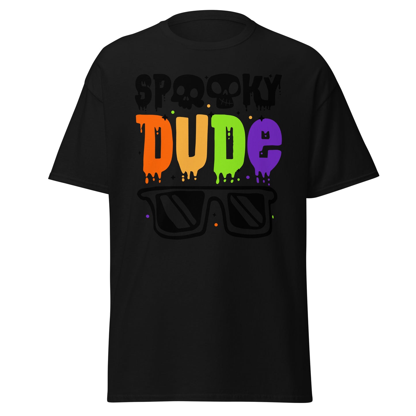 Spooky Dude, camiseta de algodón pesado de estilo suave con diseño de Halloween