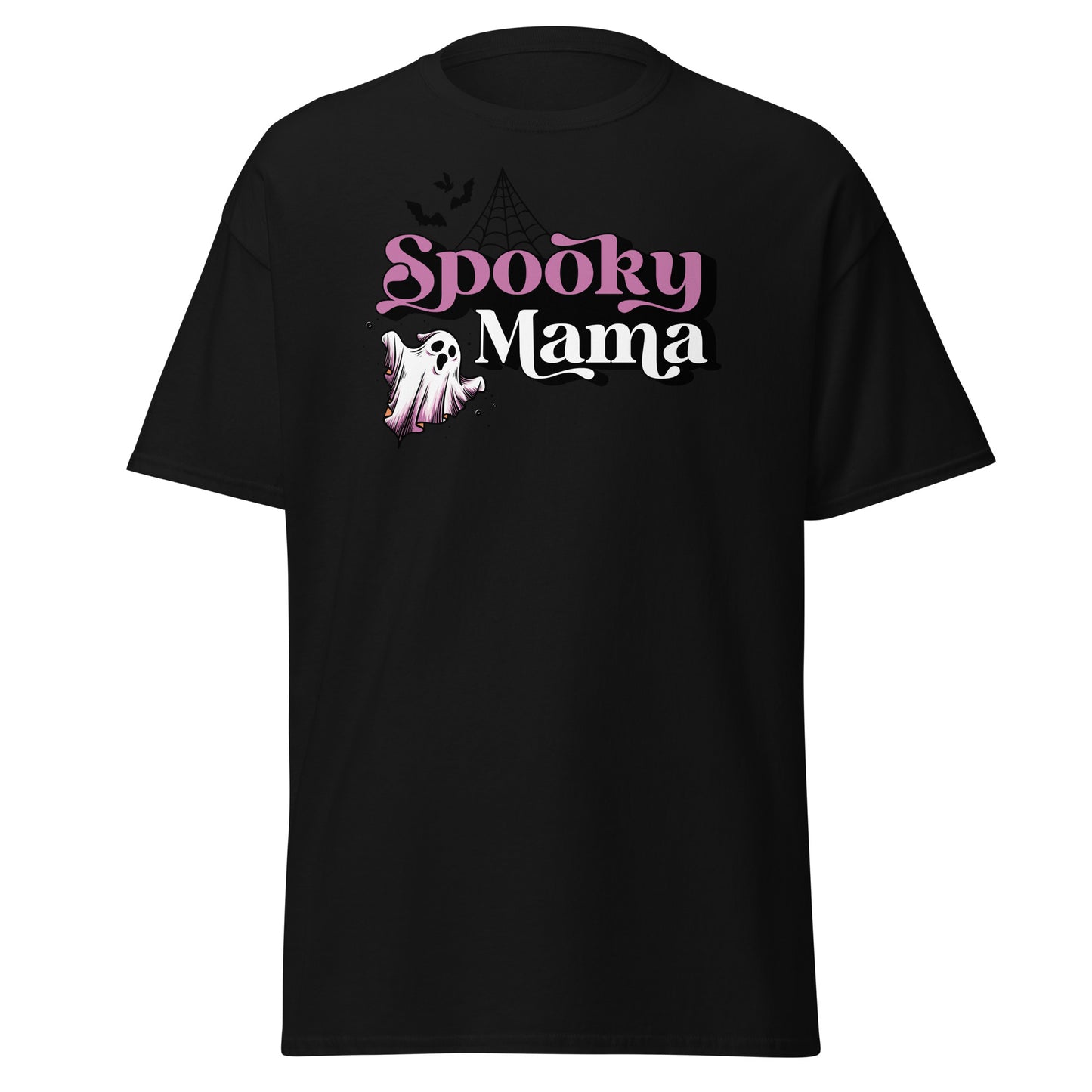 Gruselige Mama, Halloween-Design, weiches T-Shirt aus schwerer Baumwolle