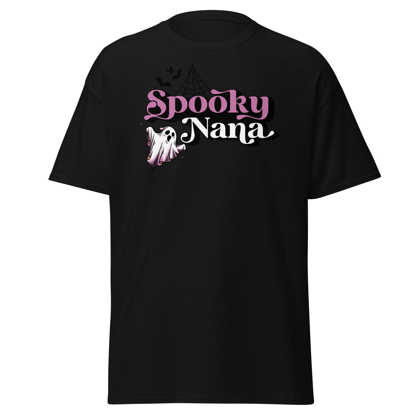 SPOOKY Nana, camiseta de algodón pesado de estilo suave con diseño de Halloween