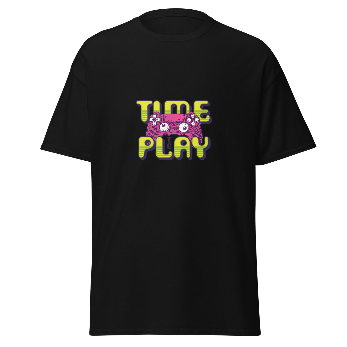 Time To Play, Halloween-Design, weiches T-Shirt aus schwerer Baumwolle