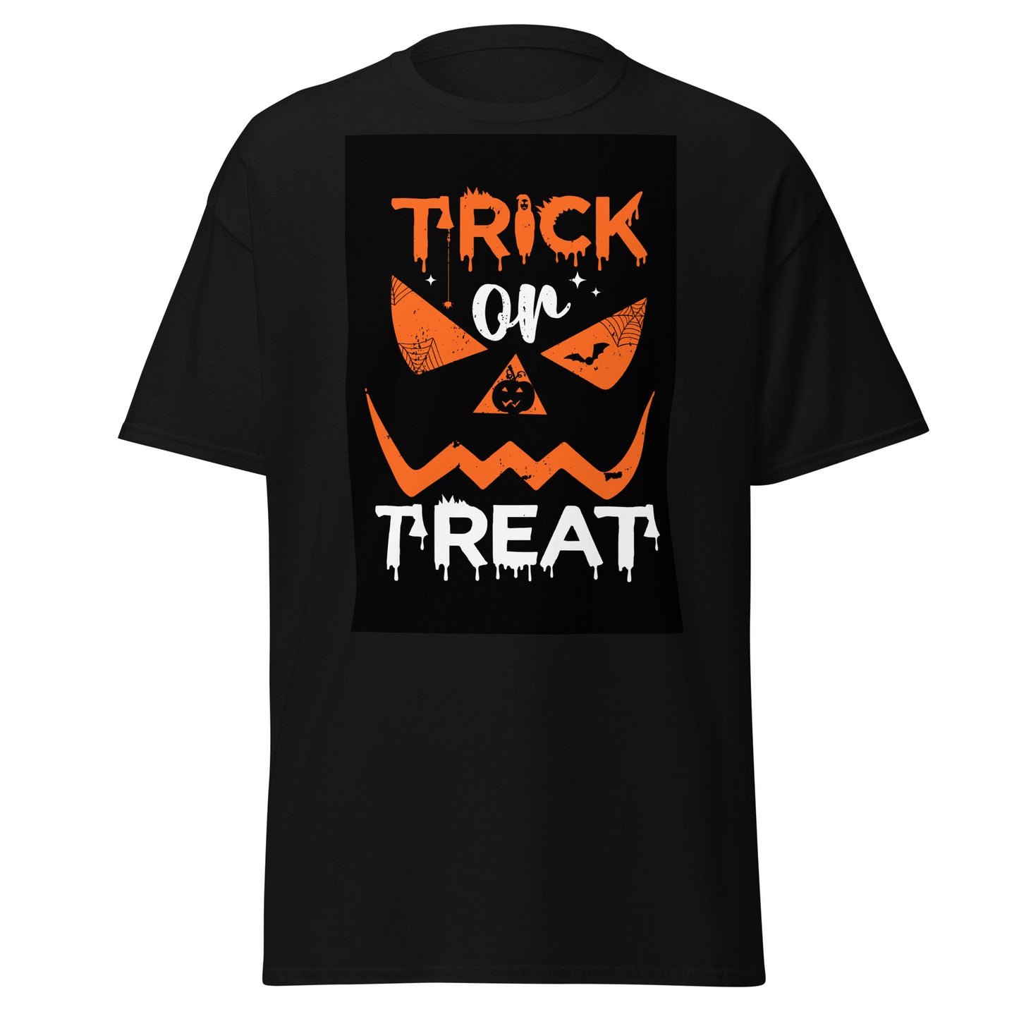 Truco o trato, camiseta de algodón pesado de estilo suave con diseño de Halloween