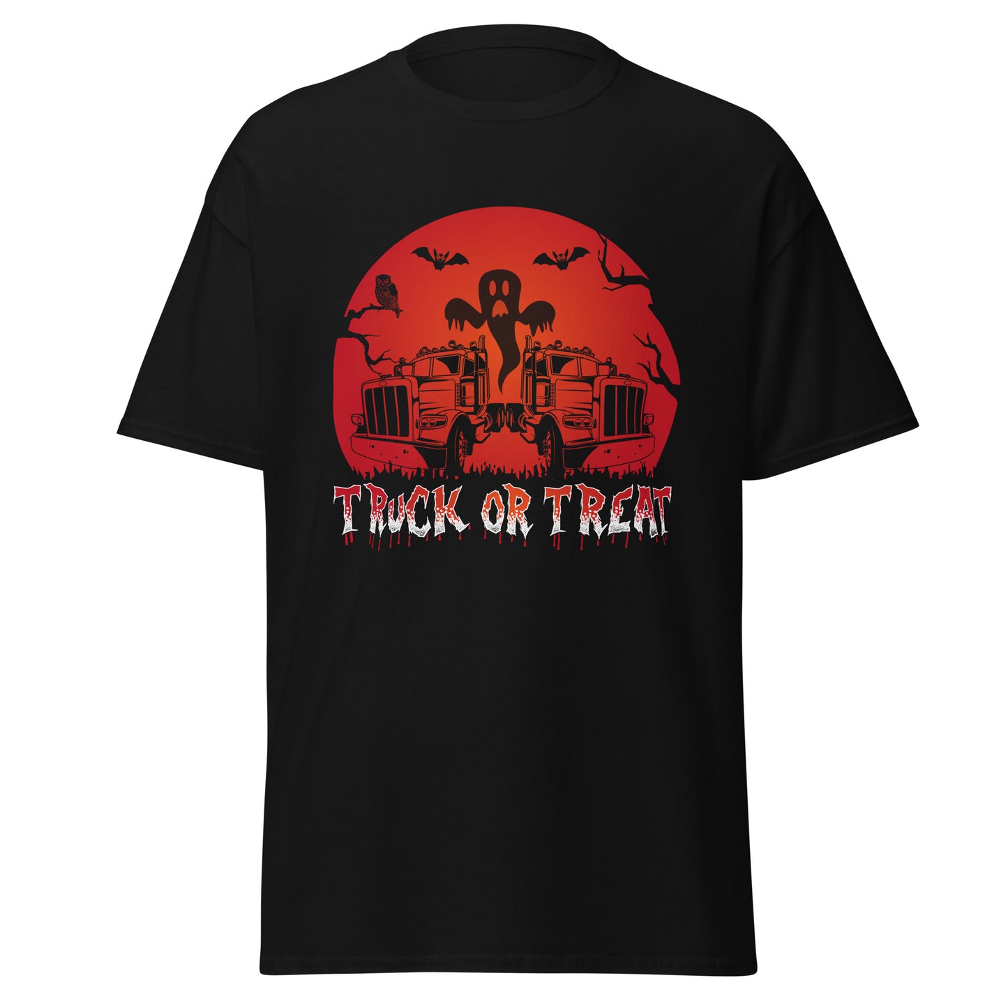 TRUCK OR TREAT , Halloween Design Soft Style Heavy Cotton T-Shirt