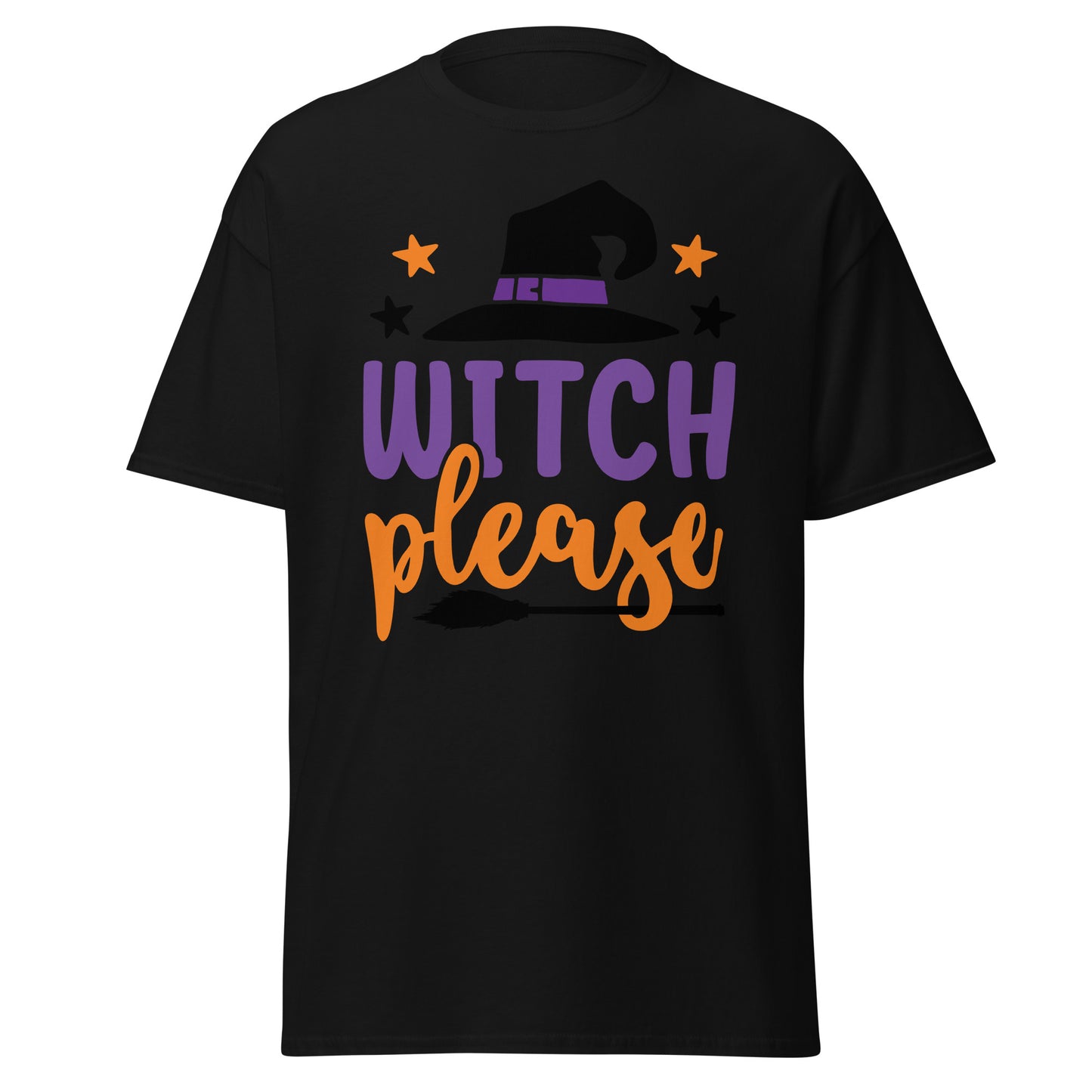 Witch Please, Halloween-Design, weiches T-Shirt aus schwerer Baumwolle