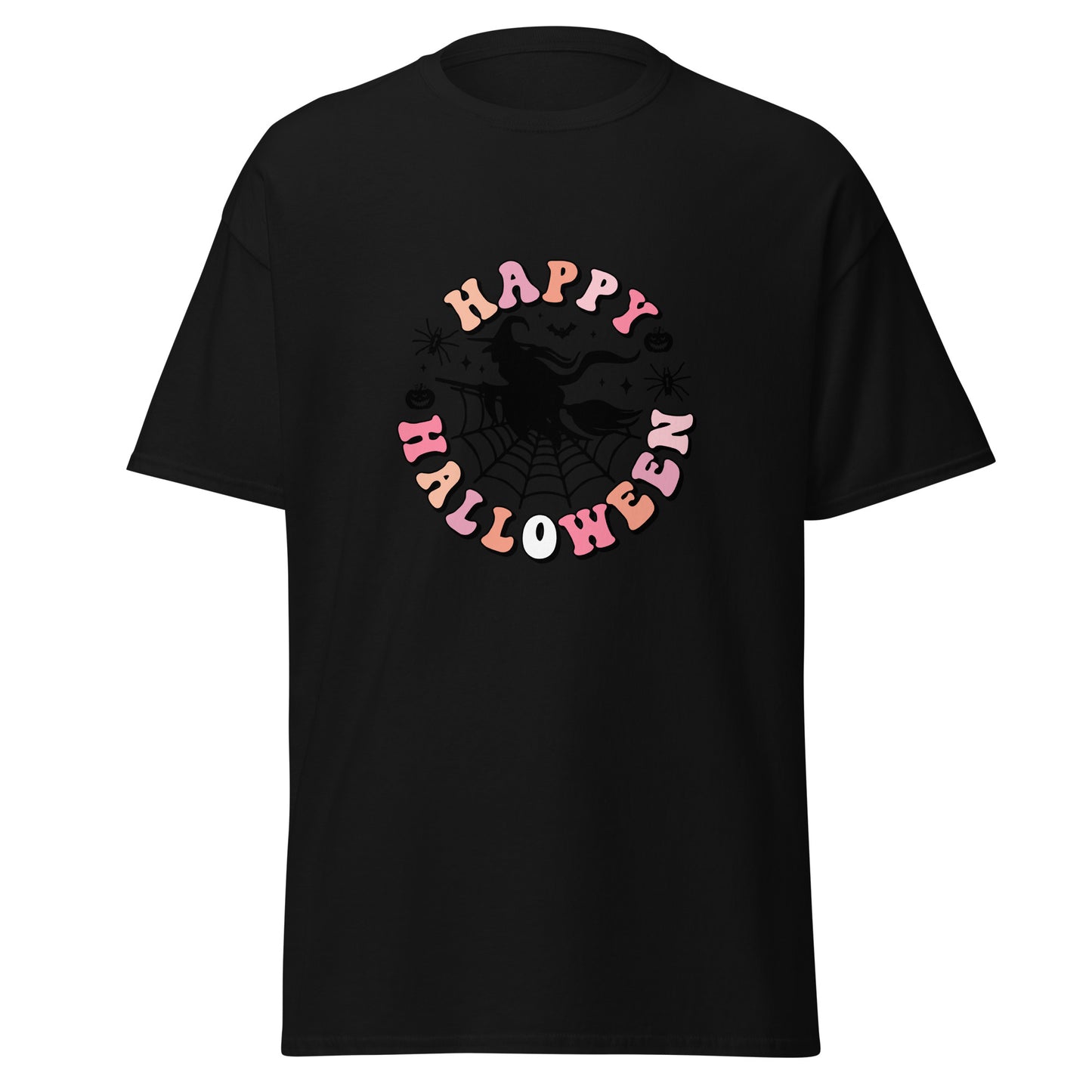 Witchy Happy Halloween Retro, Halloween-Design, weiches T-Shirt aus schwerer Baumwolle