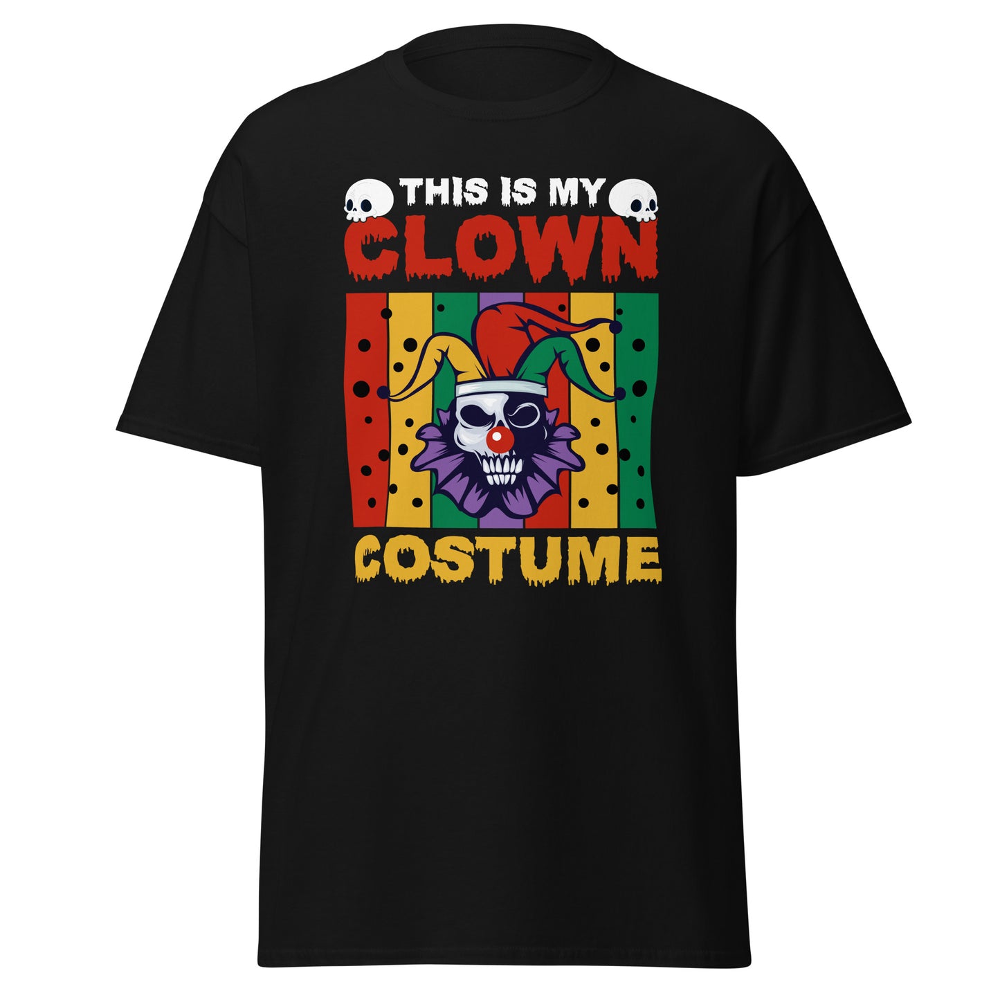 Yhis is My Clown Costume, Camiseta de algodón pesado de estilo suave con diseño de Halloween