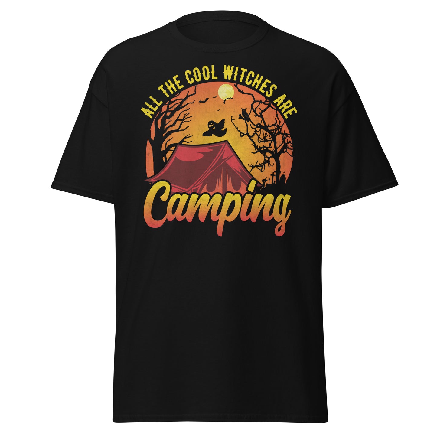 Halloween Chic: Cool Witches Go Camping Tee