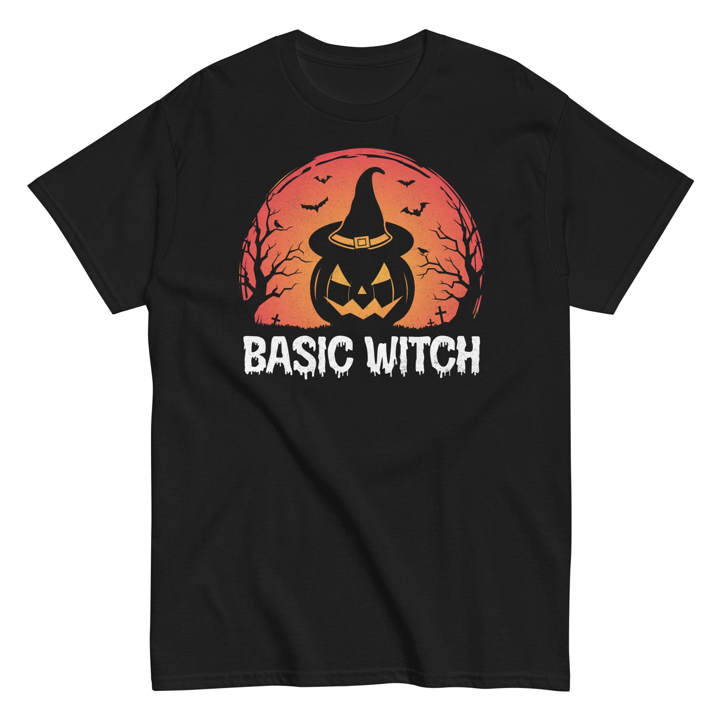 Chic Basic Witch: Halloween Soft Tee for Stylish Spirits