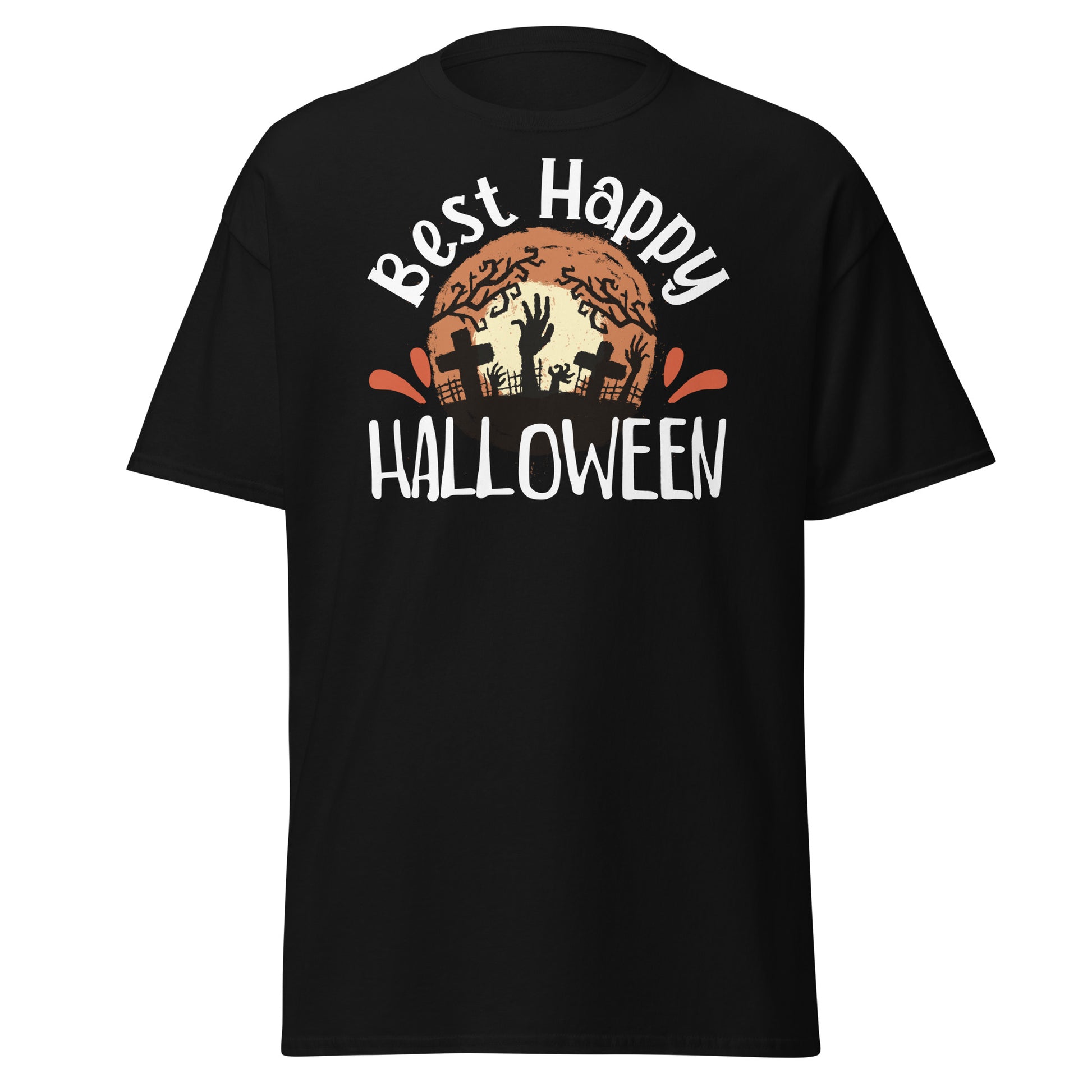 Get Festive: 'Best Happy Halloween' Tee - Stylish Choice