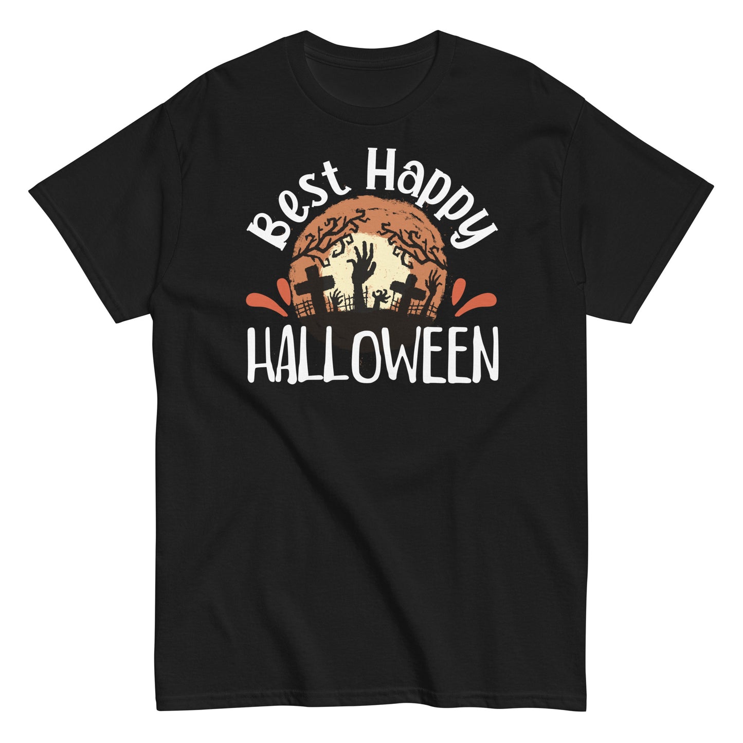 Get Festive: 'Best Happy Halloween' Tee - Stylish Choice