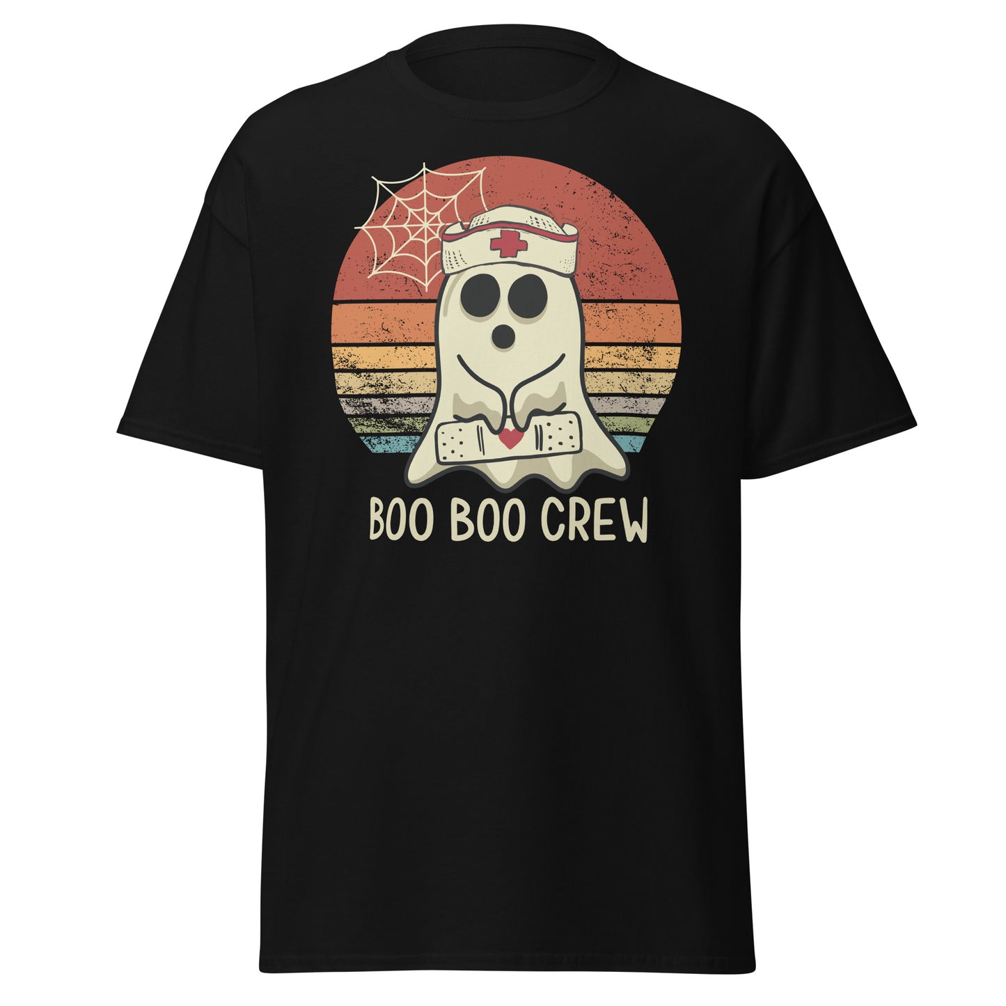 Funny 'Boo Boo Crew Nurse': Soft Style Halloween Tee