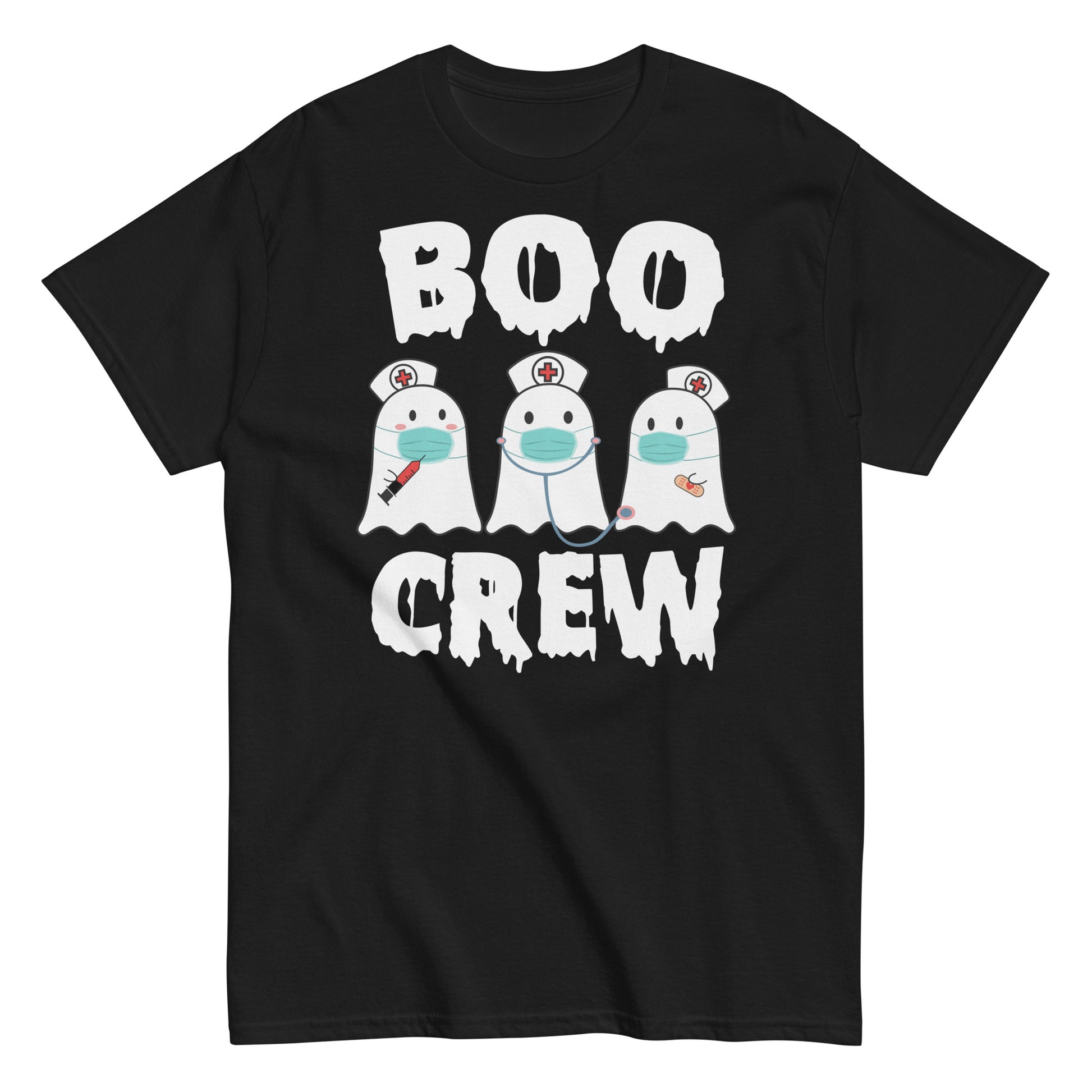 Ghostly Medical Charm: 'Boo Crew Nurse' Soft Tee