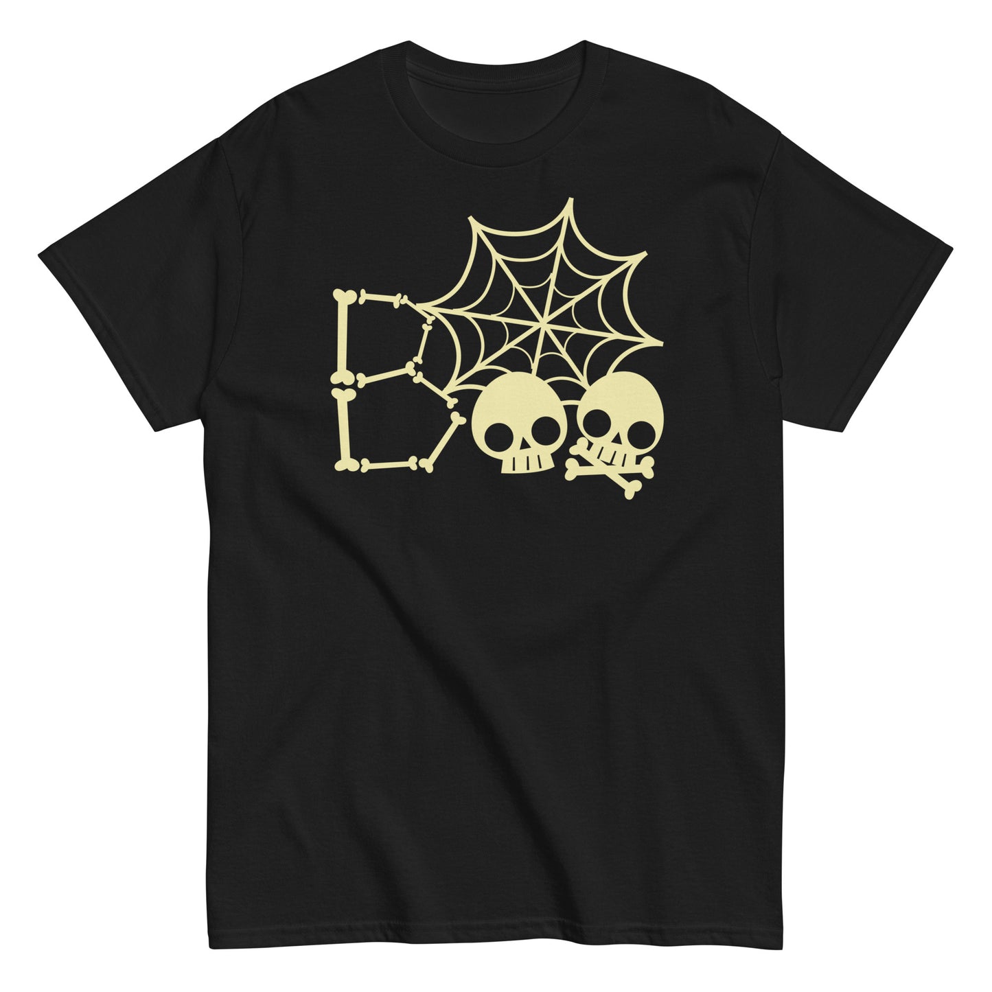 Cute 'Boo Skull Skeleton': Soft Style Halloween Tee