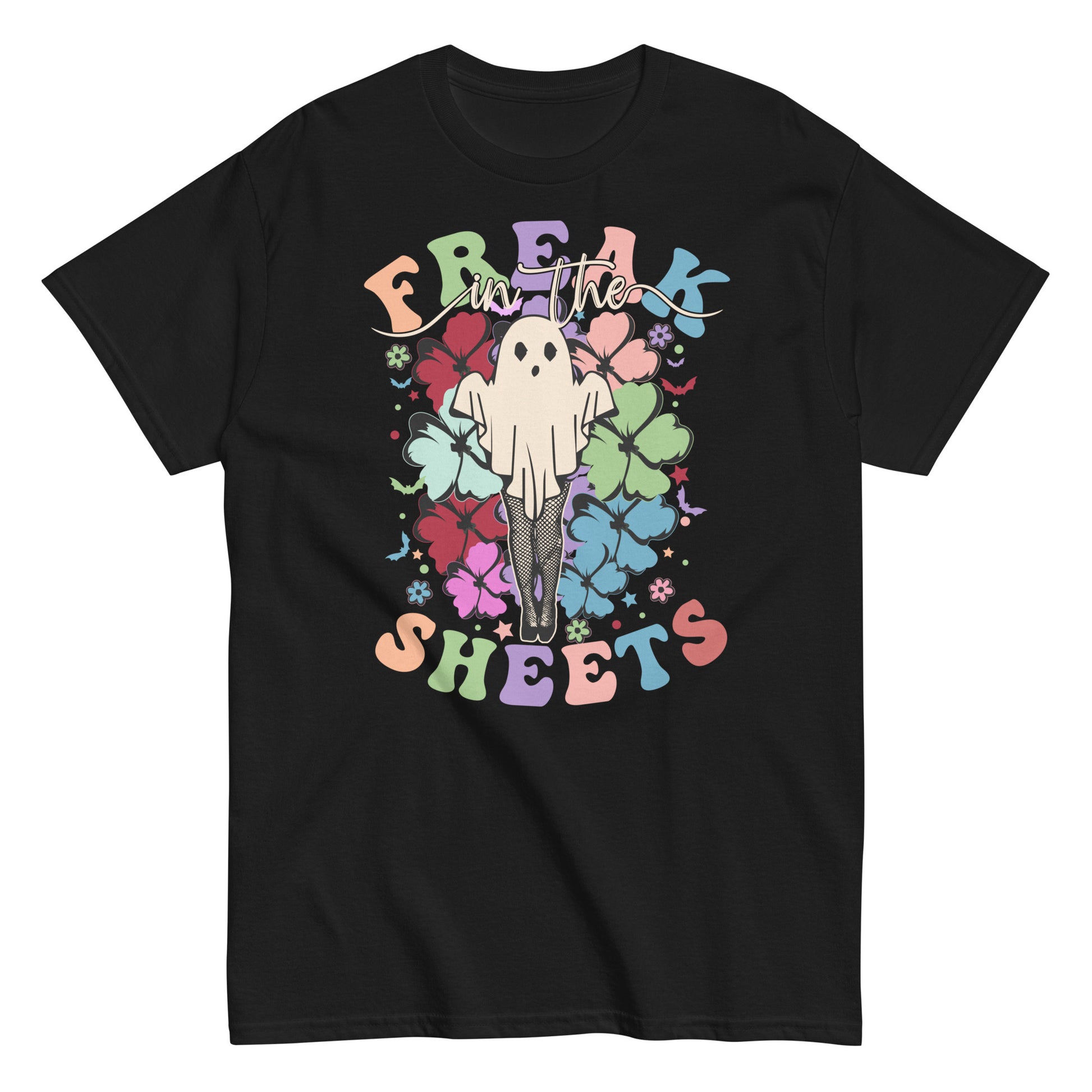 Freak In The Sheets Retro Spooky T-Shirt - Halloween Vibes