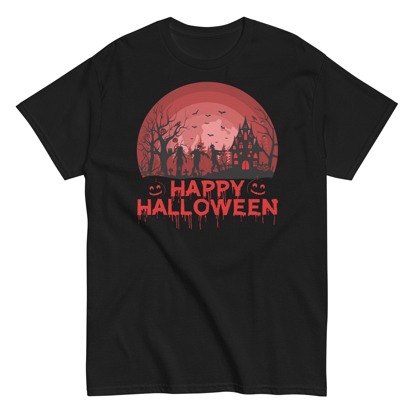 Eerie Elegance: Happy Halloween Tee