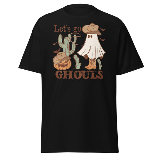 Let's go Ghouls, weiches T-Shirt aus schwerer Baumwolle im Halloween-Design