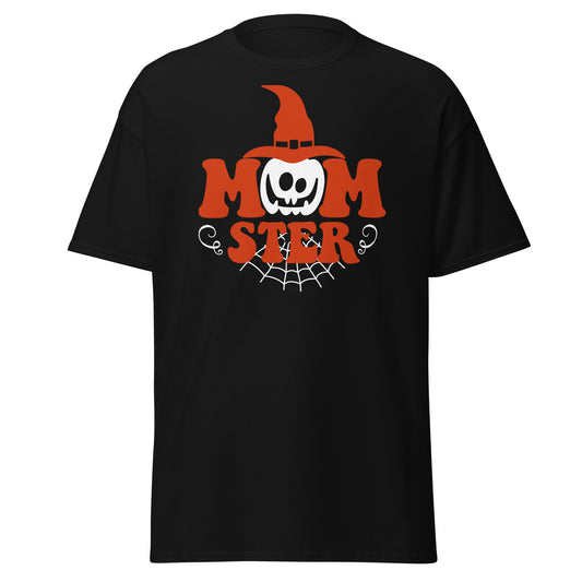 MomSter, Camiseta de algodón pesado de estilo suave con diseño de Halloween