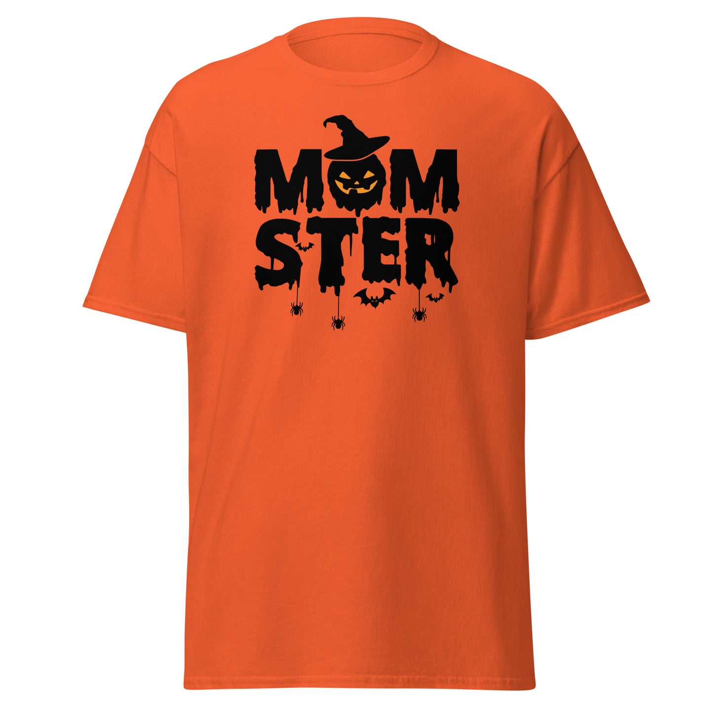 Momster, camiseta de algodón pesado de estilo suave con diseño de Halloween