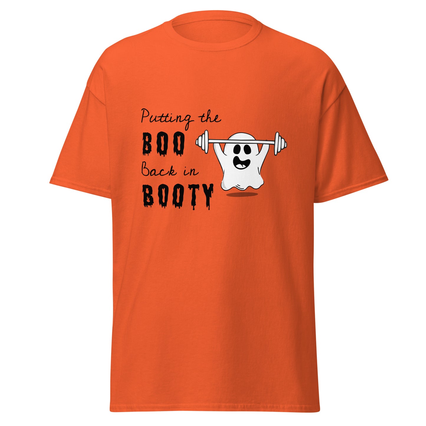 Putting The Boo Back In Booty, camiseta de algodón pesado de estilo suave con diseño de Halloween