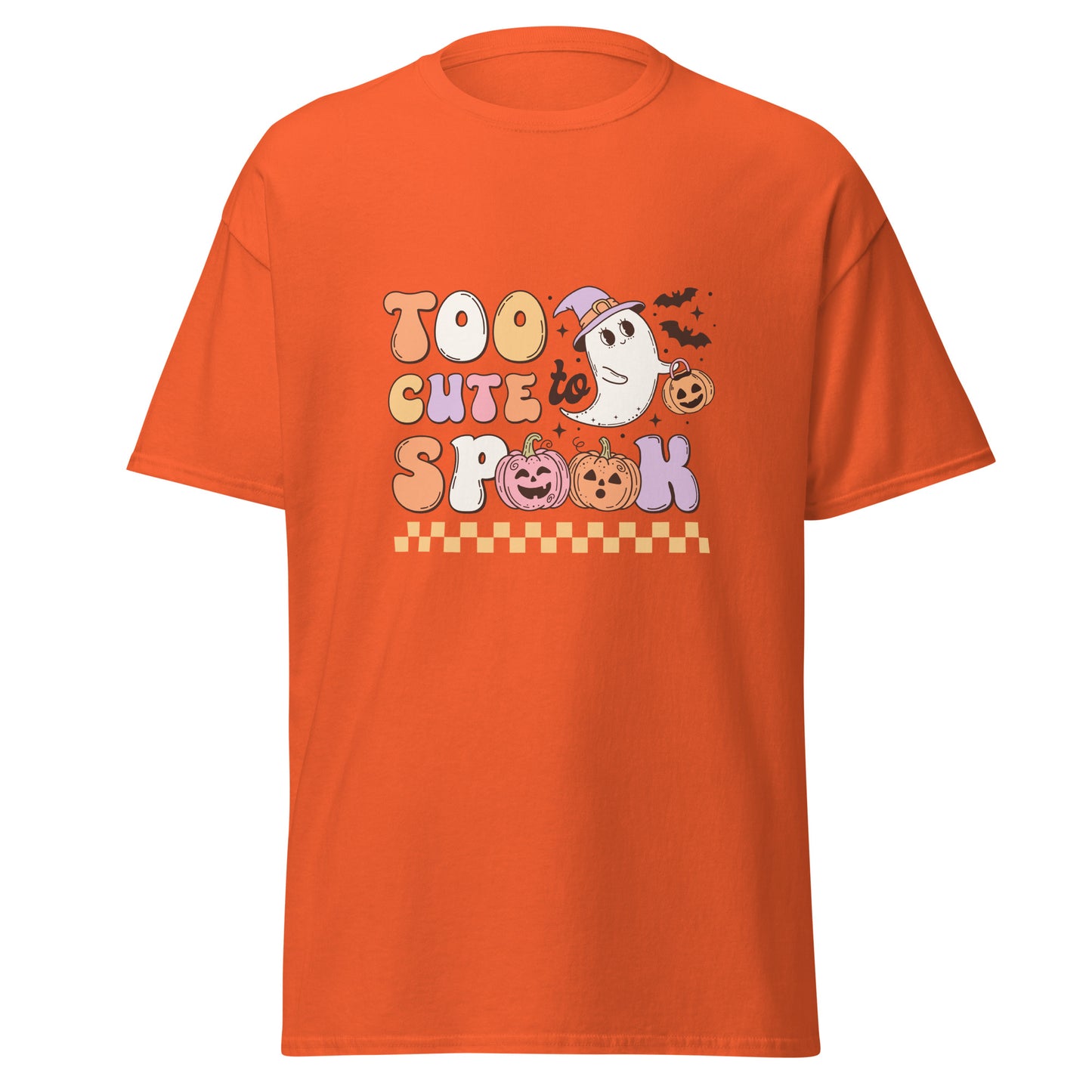 Too Cute To Spook , Halloween Design Soft Style Heavy Cotton T-Shirt