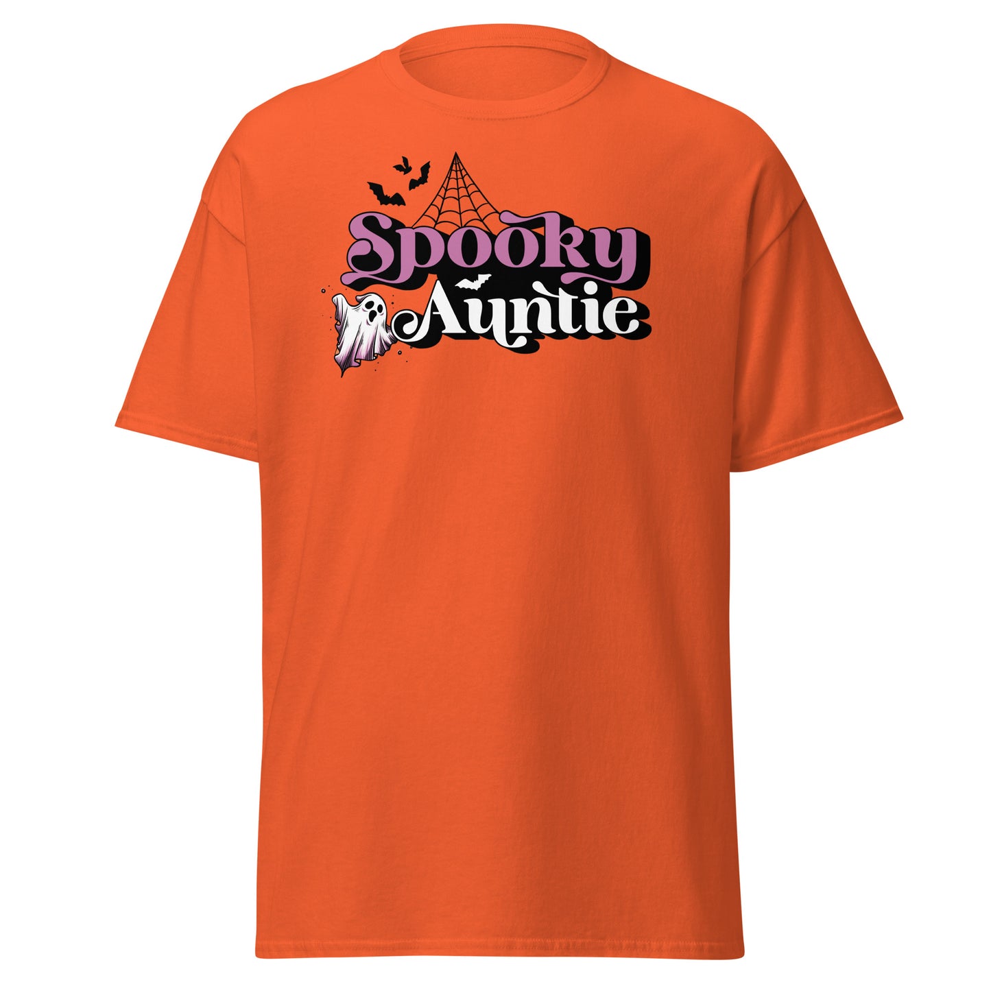 SPOOKY Auntie , Halloween Design Soft Style Heavy Cotton T-Shirt