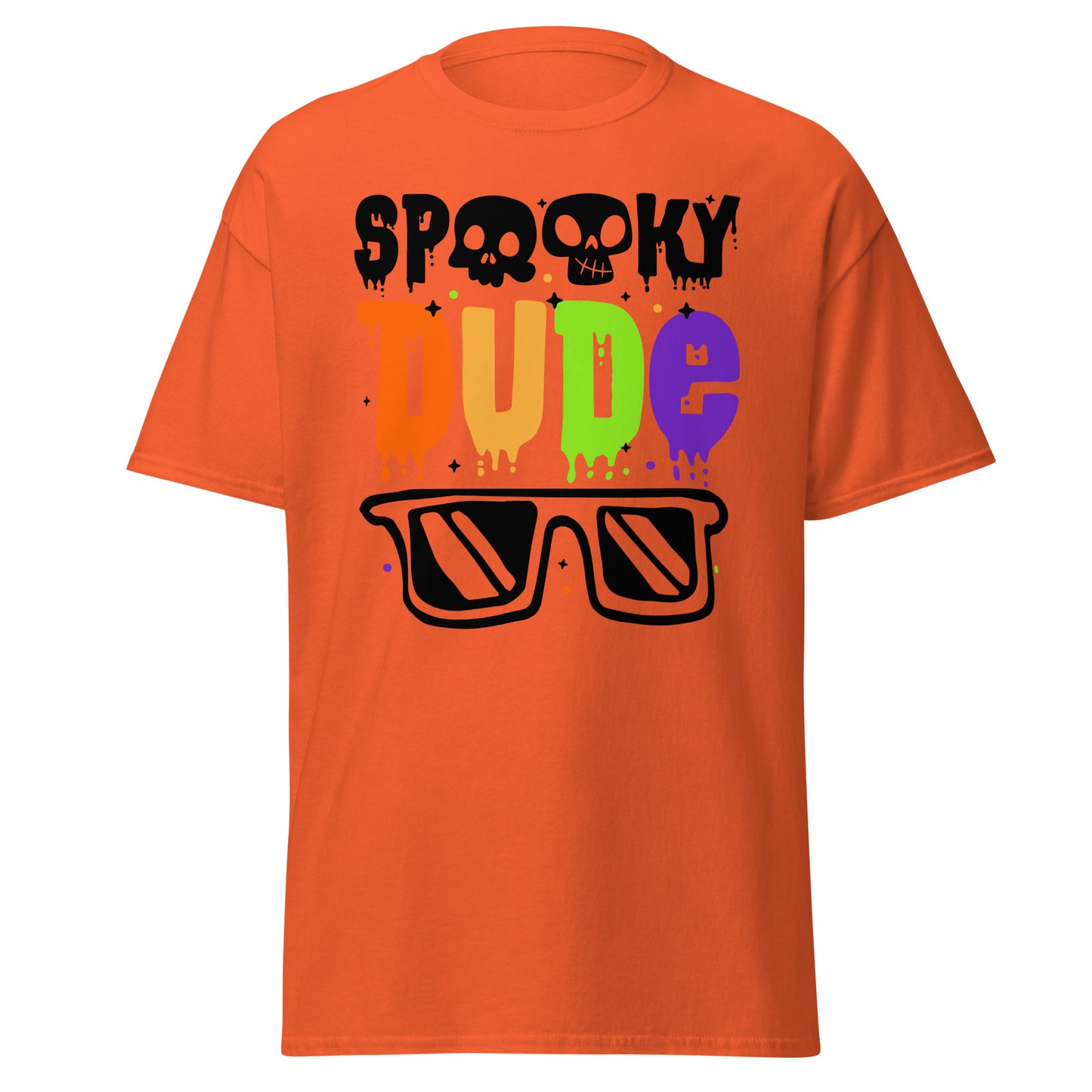 Spooky Dude, camiseta de algodón pesado de estilo suave con diseño de Halloween