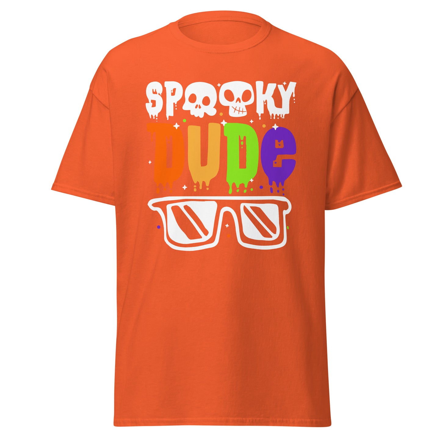 Spooky Dude, camiseta de algodón pesado de estilo suave con diseño de Halloween