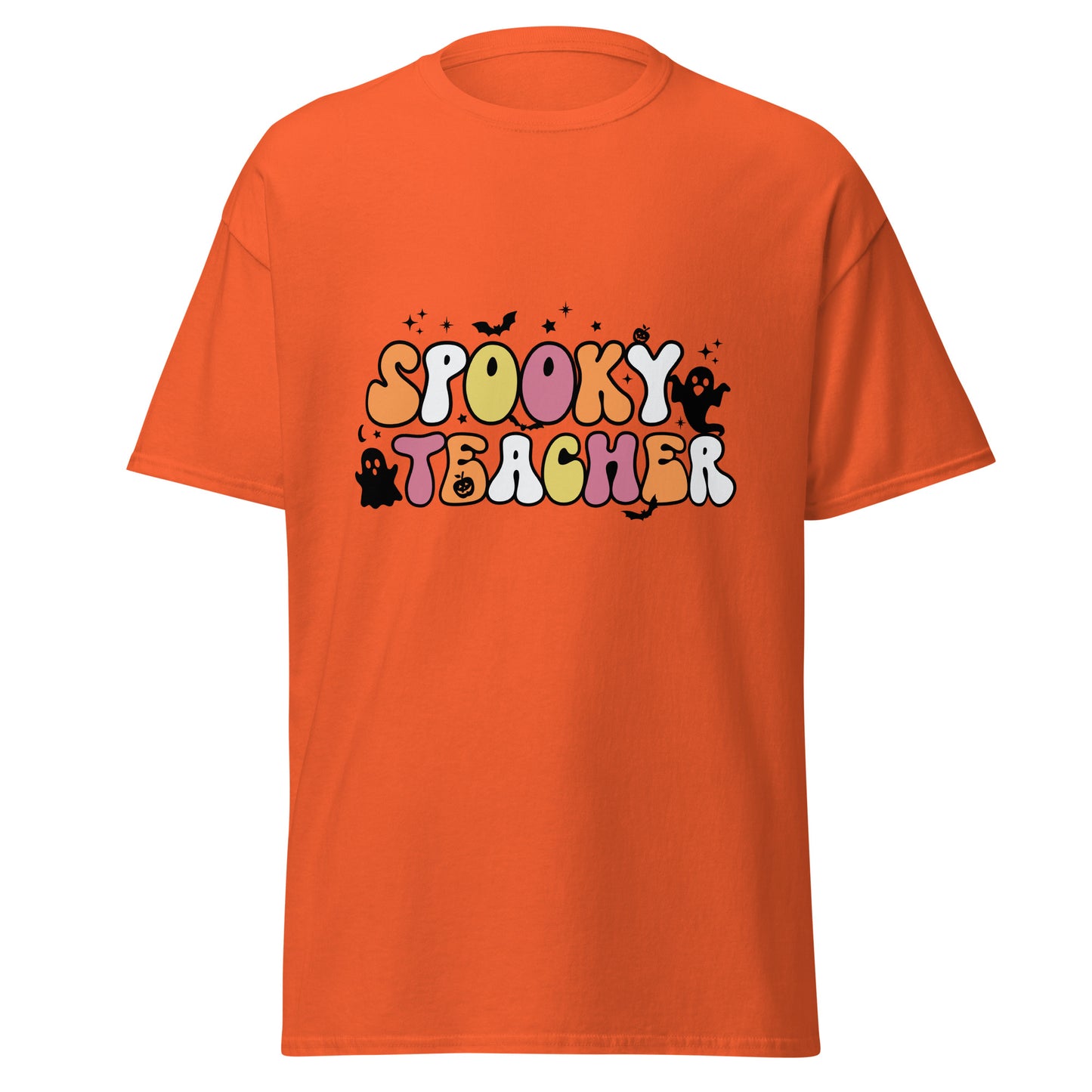 Spooky Teacher , Halloween Design Soft Style Heavy Cotton T-Shirt