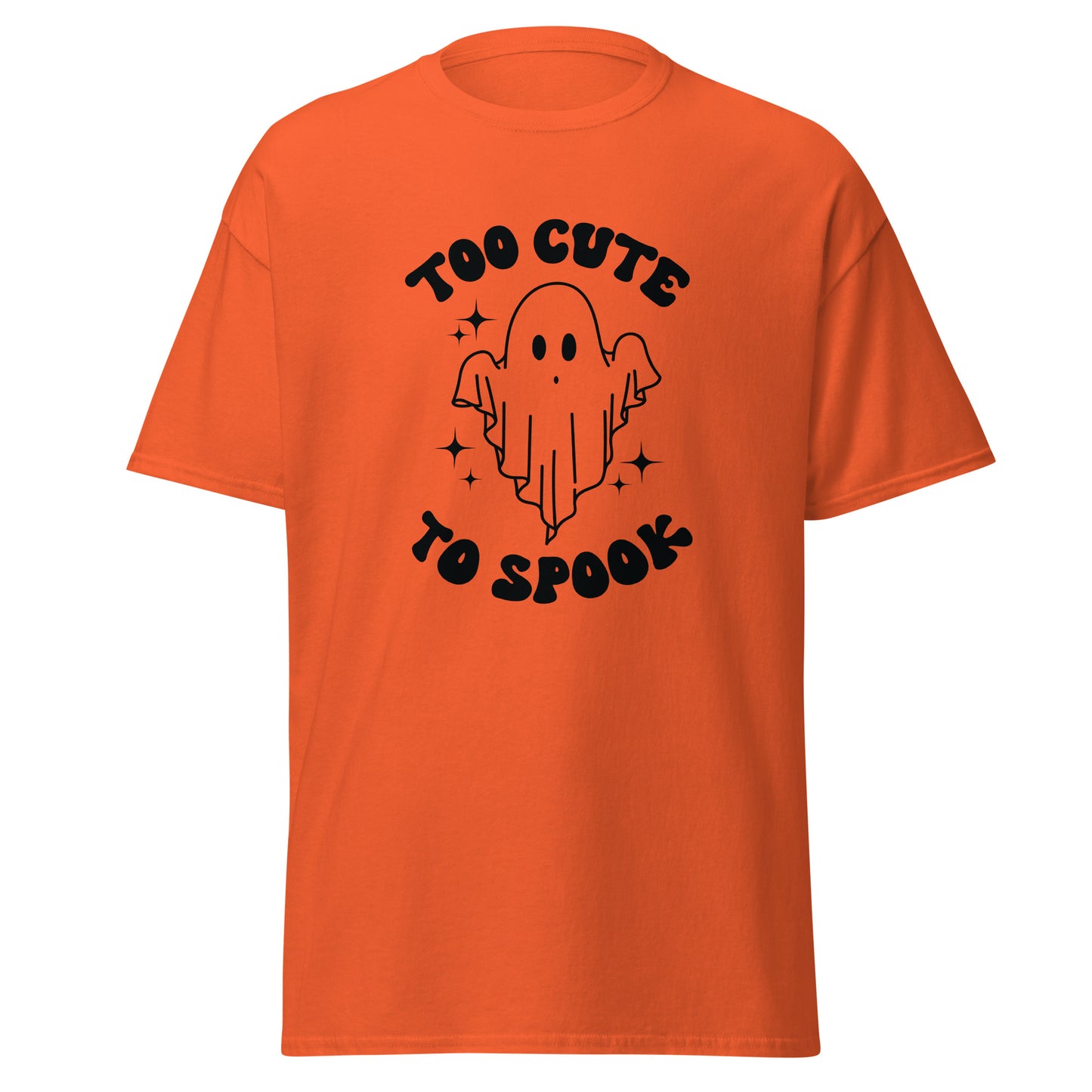 Too Cute to Spook, weiches T-Shirt aus schwerer Baumwolle im Halloween-Design