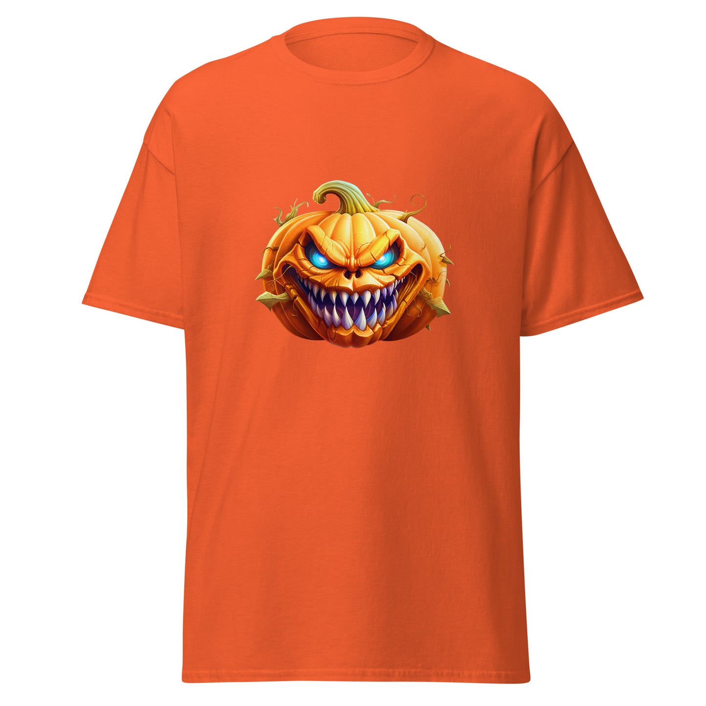 Calabaza de Halloween de acuarela, camiseta de algodón pesado de estilo suave con diseño de Halloween