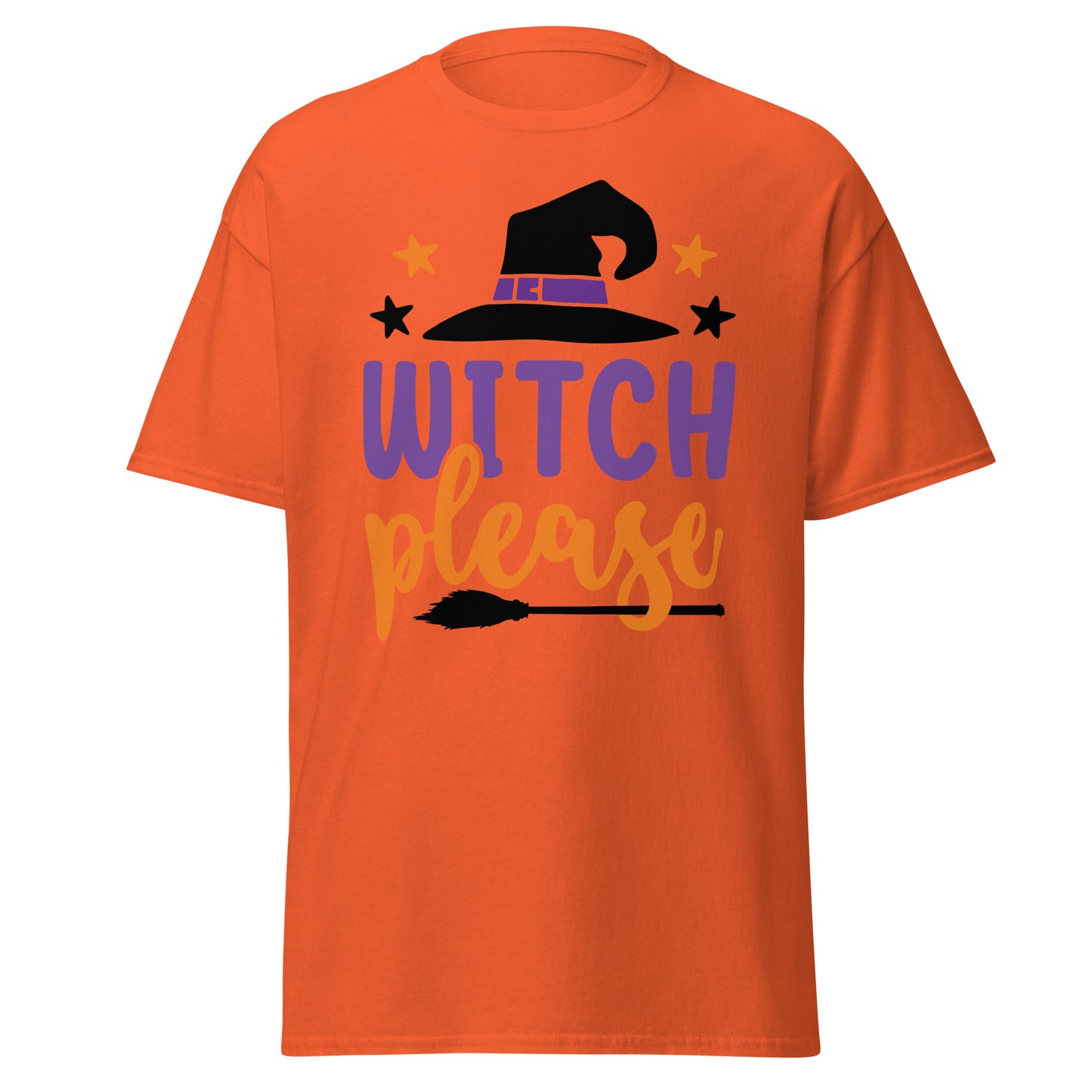 Witch Please , Halloween Design Soft Style Heavy Cotton T-Shirt