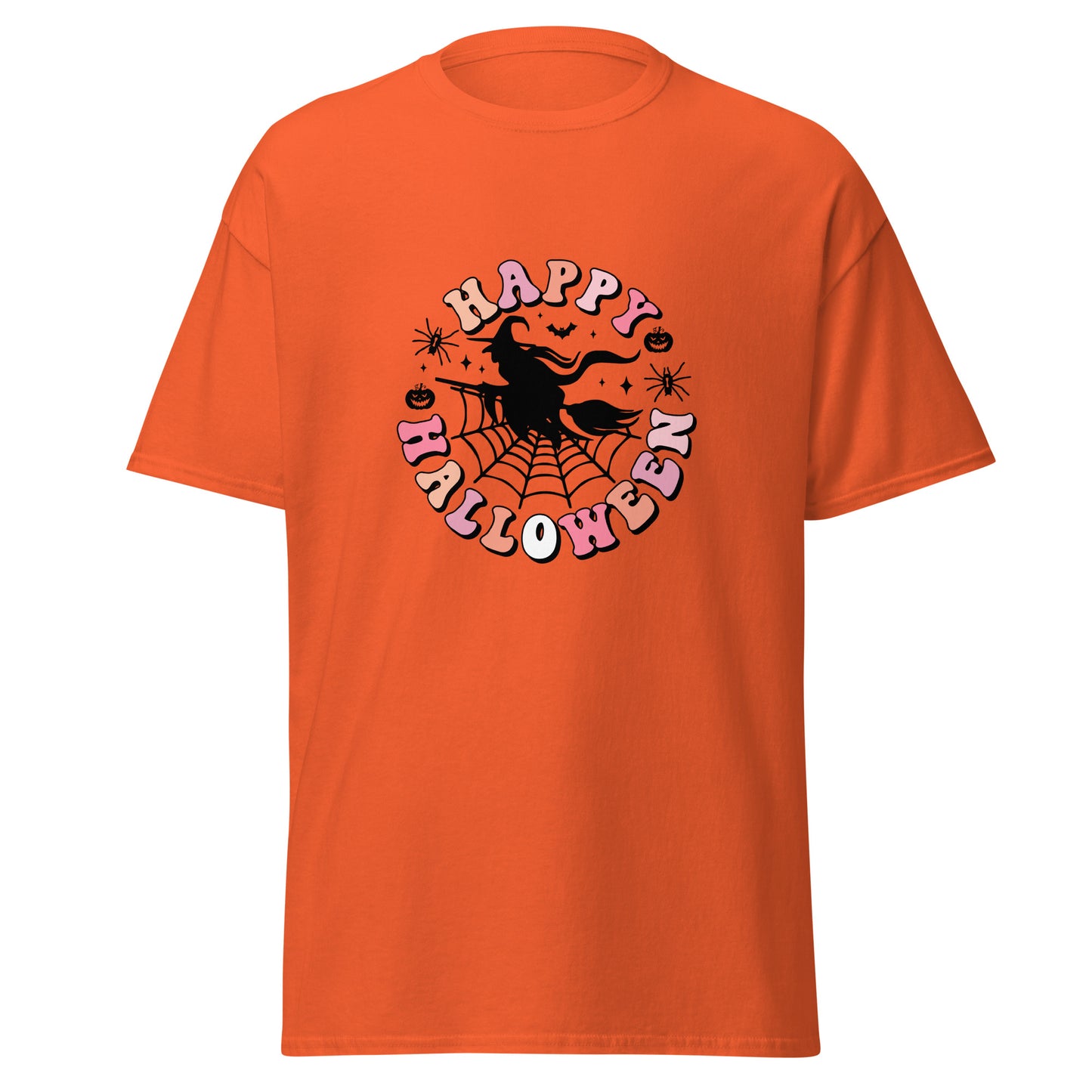 Witchy Happy Halloween Retro, Halloween-Design, weiches T-Shirt aus schwerer Baumwolle