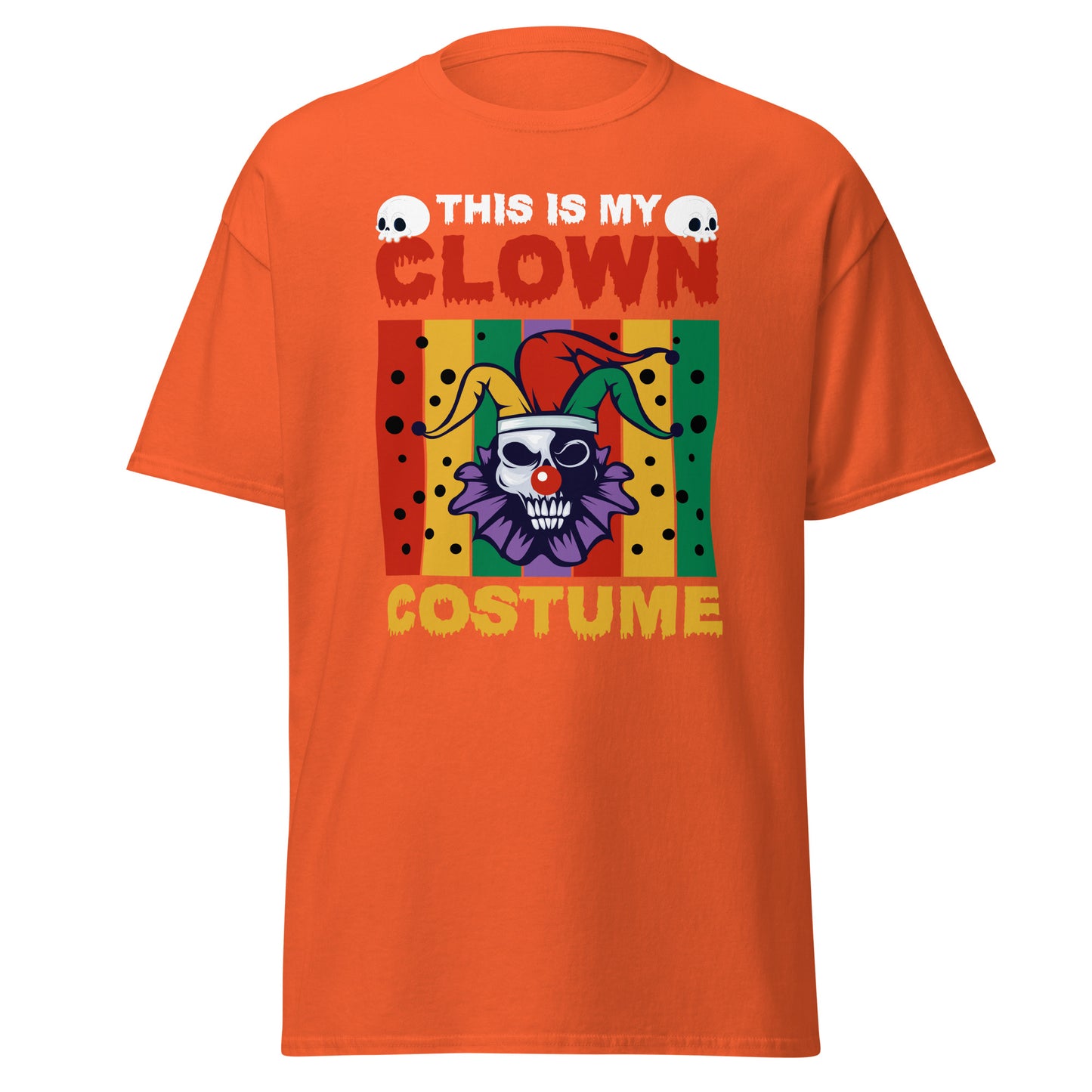 Yhis is My Clown Costume, Camiseta de algodón pesado de estilo suave con diseño de Halloween