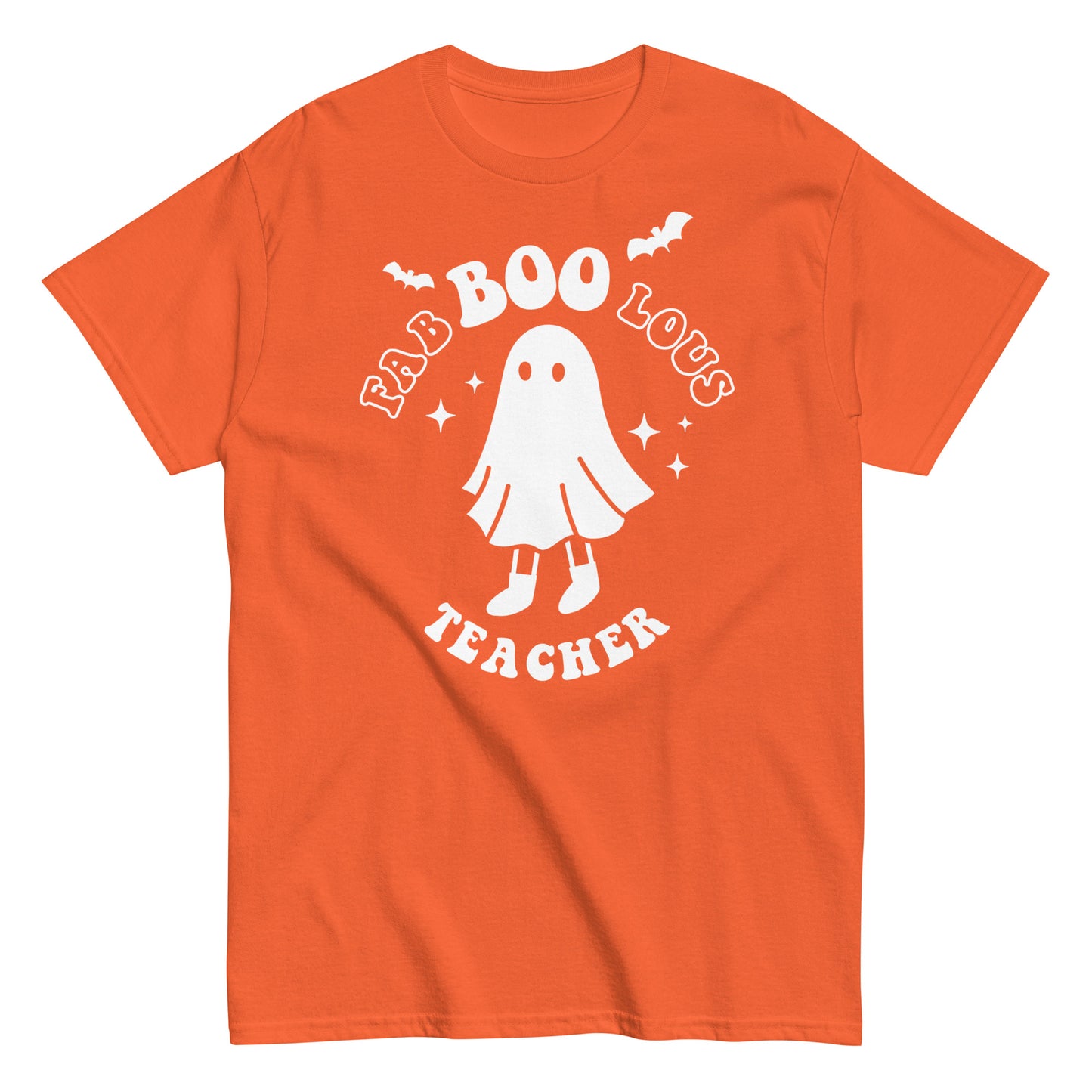 Halloween Vibes with Fab Boo Lous Teacher T-Shirt