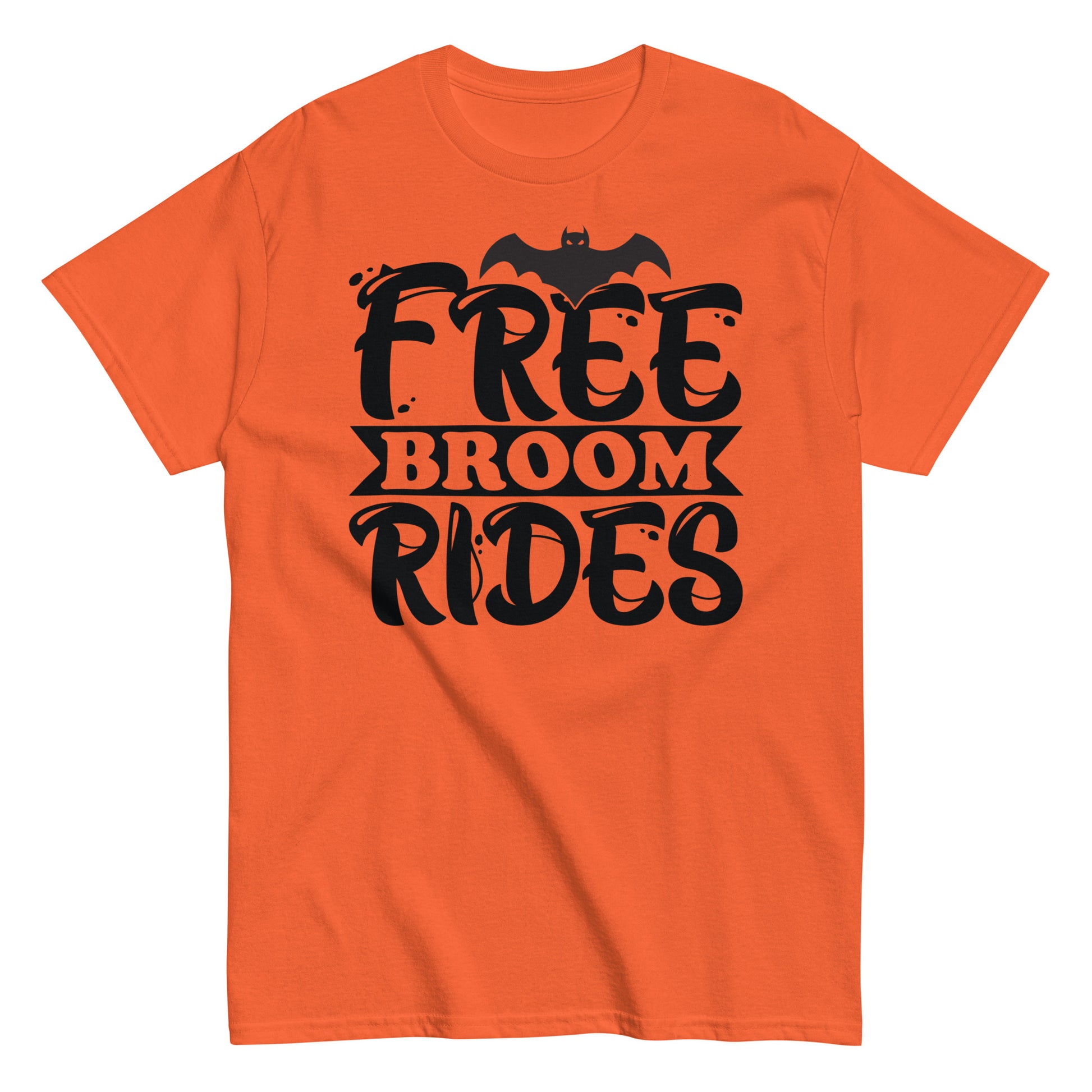 Fly High with Fun. Free Broom Rides T-Shirt - Elevate Your Halloween Spirit