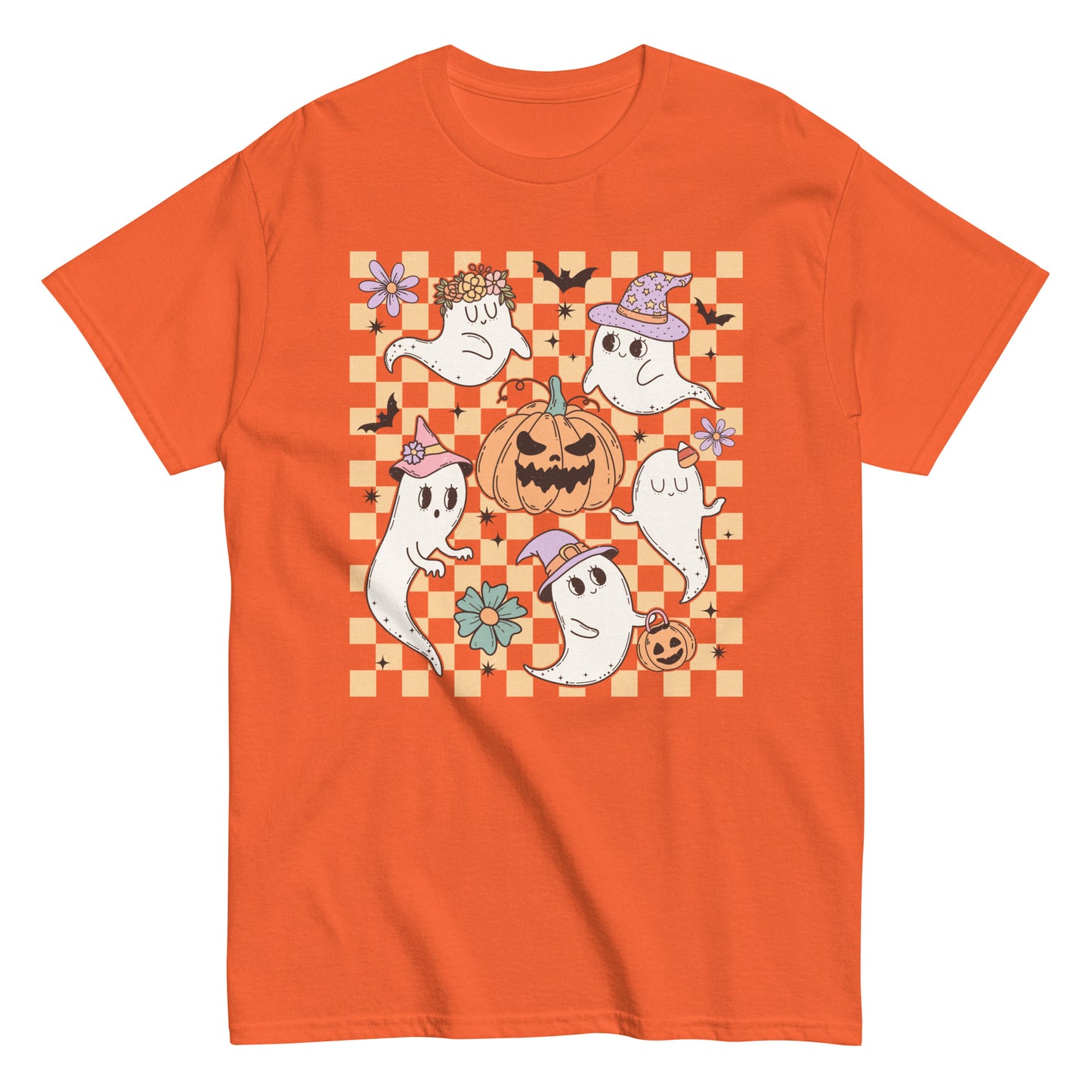 Charming Halloween Ghost, Soft Style Cotton T-Shirt