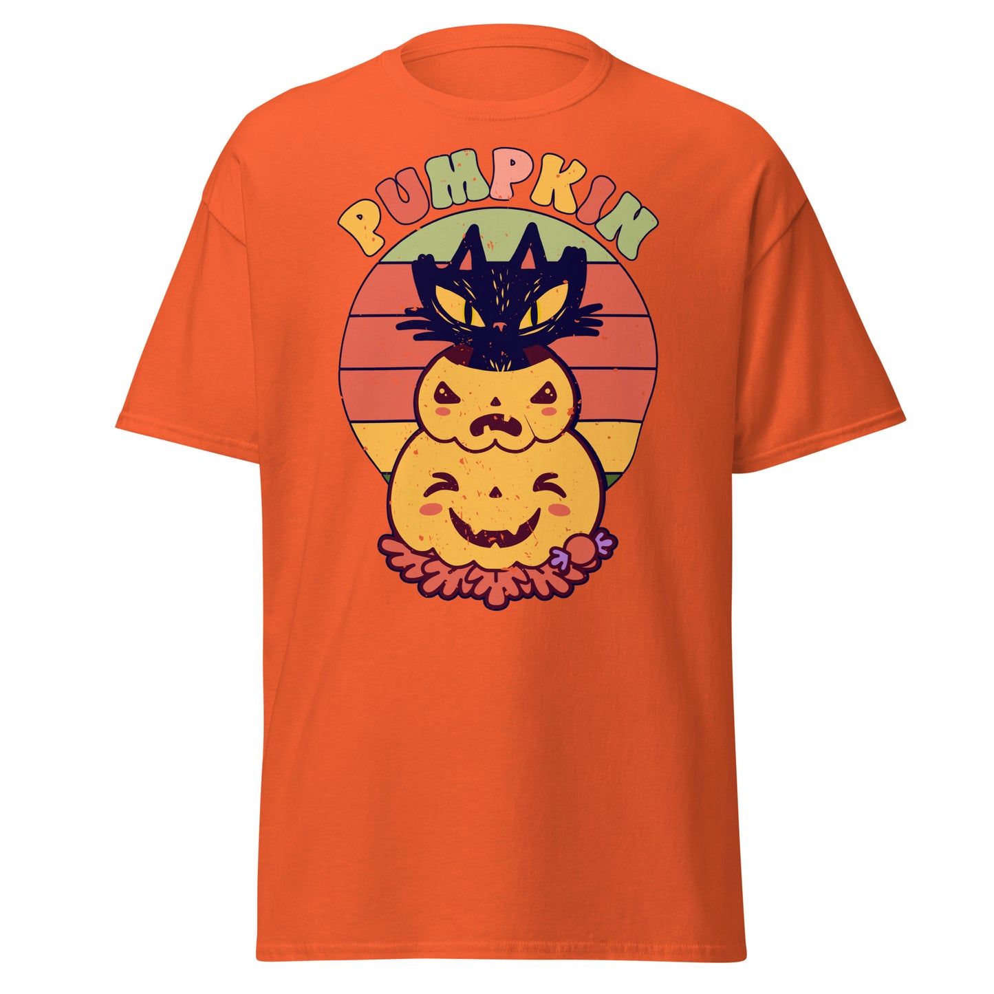 Haunt in Style: Halloween Pumpkin T-Shirt